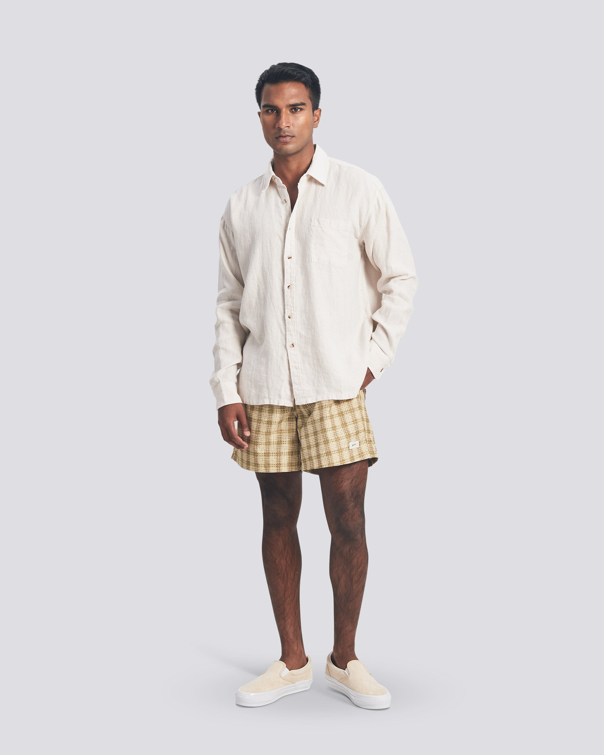 Pearl Linen Leisure Shirt