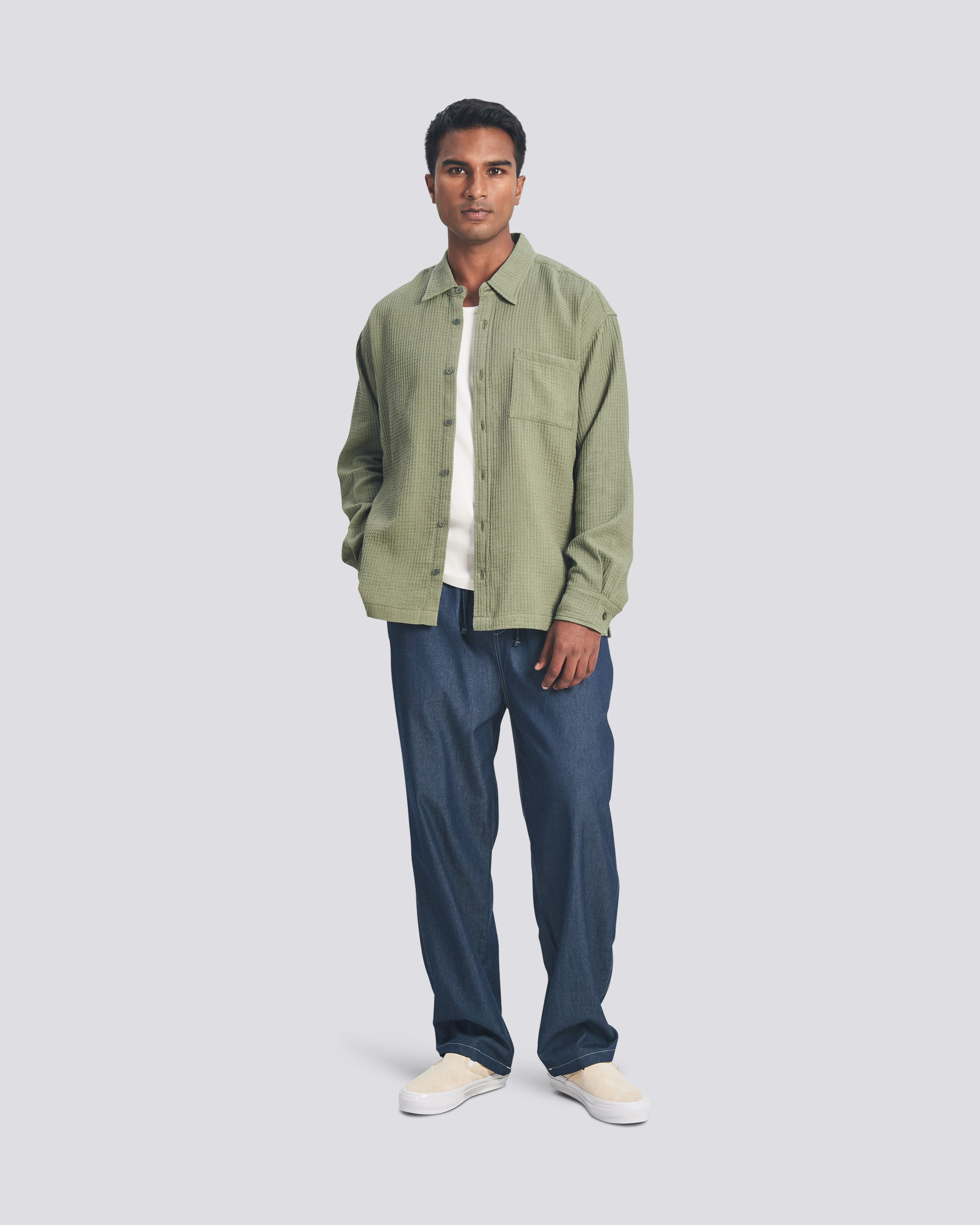 Artichoke Waffle Leisure Shirt