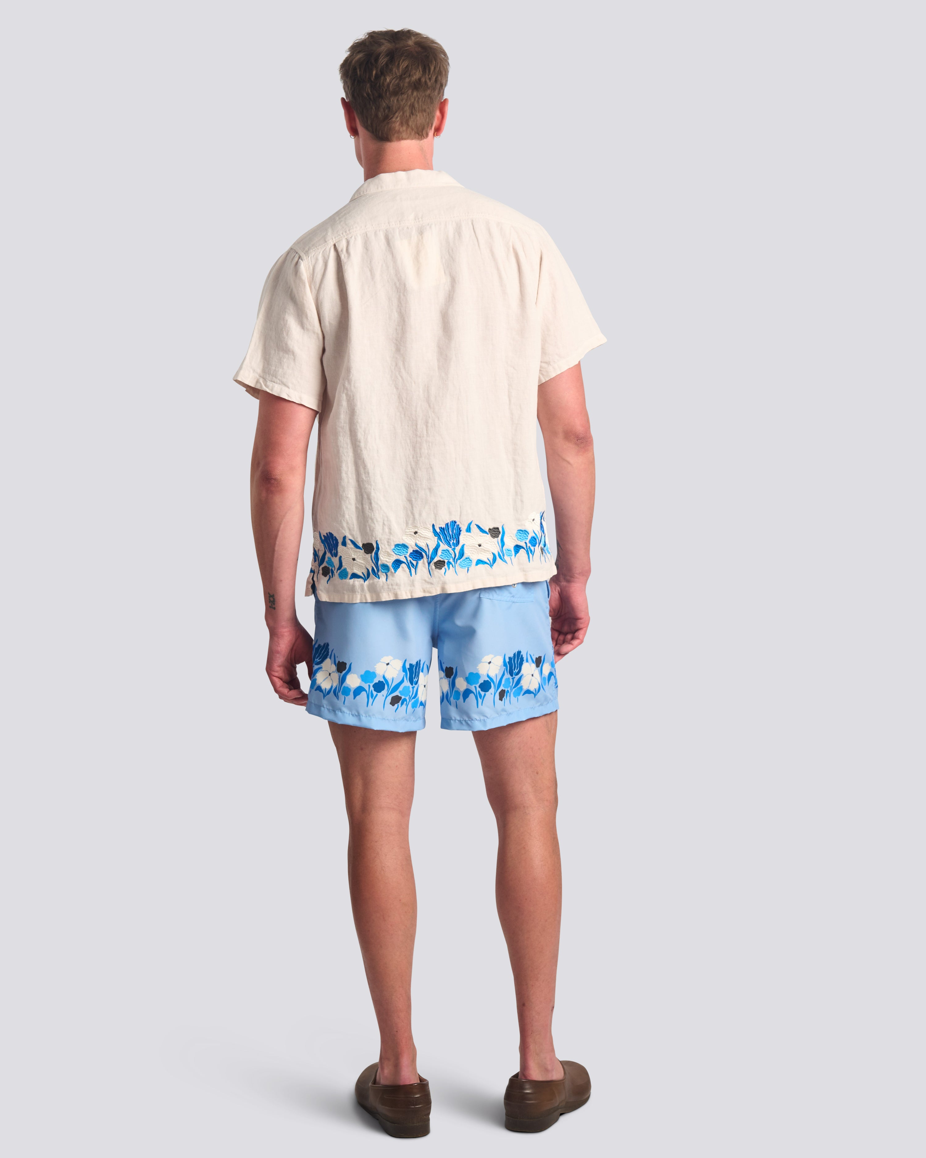 Pearl Lawn Linen Camp Shirt