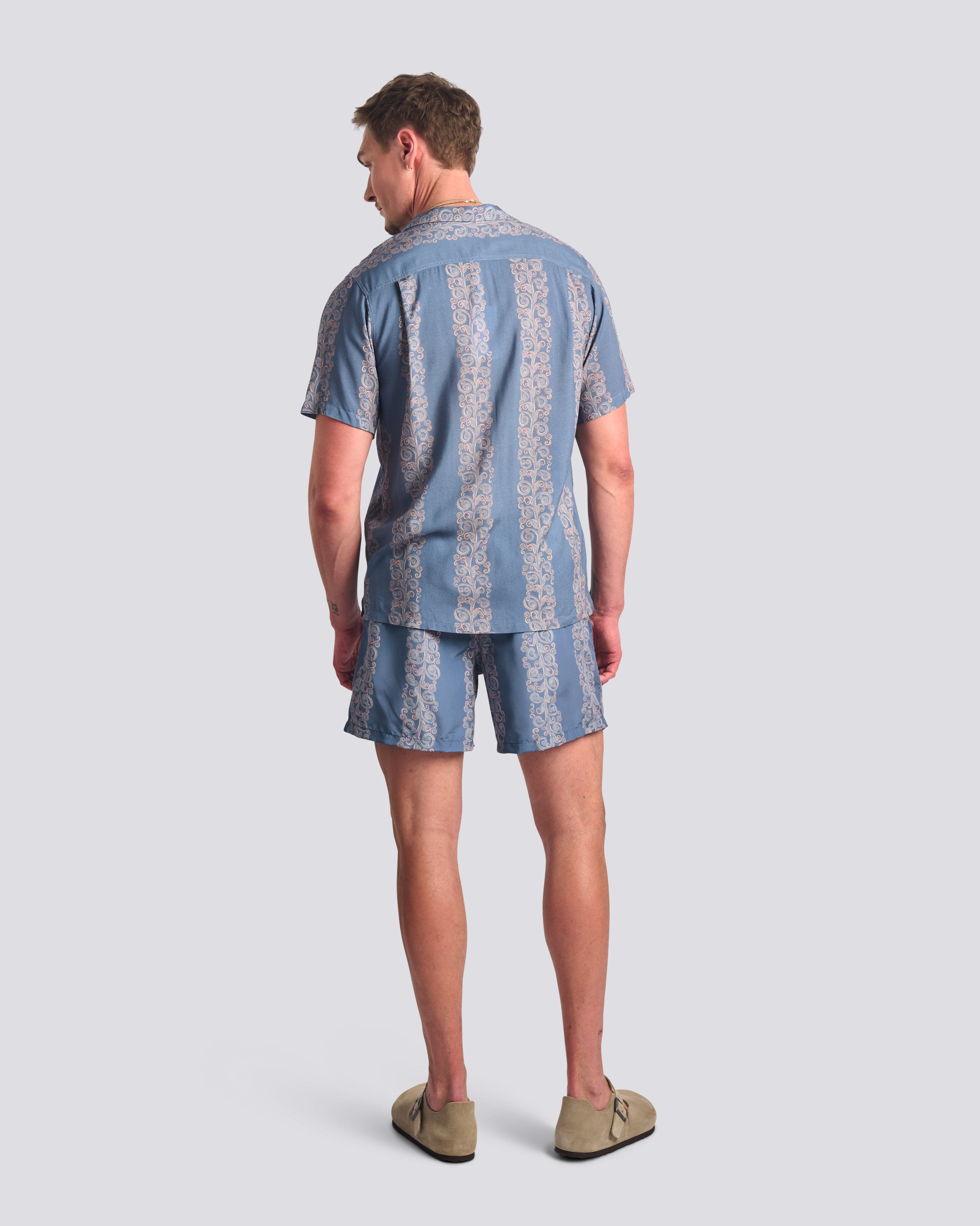 Coral Fiesta Camp Shirt