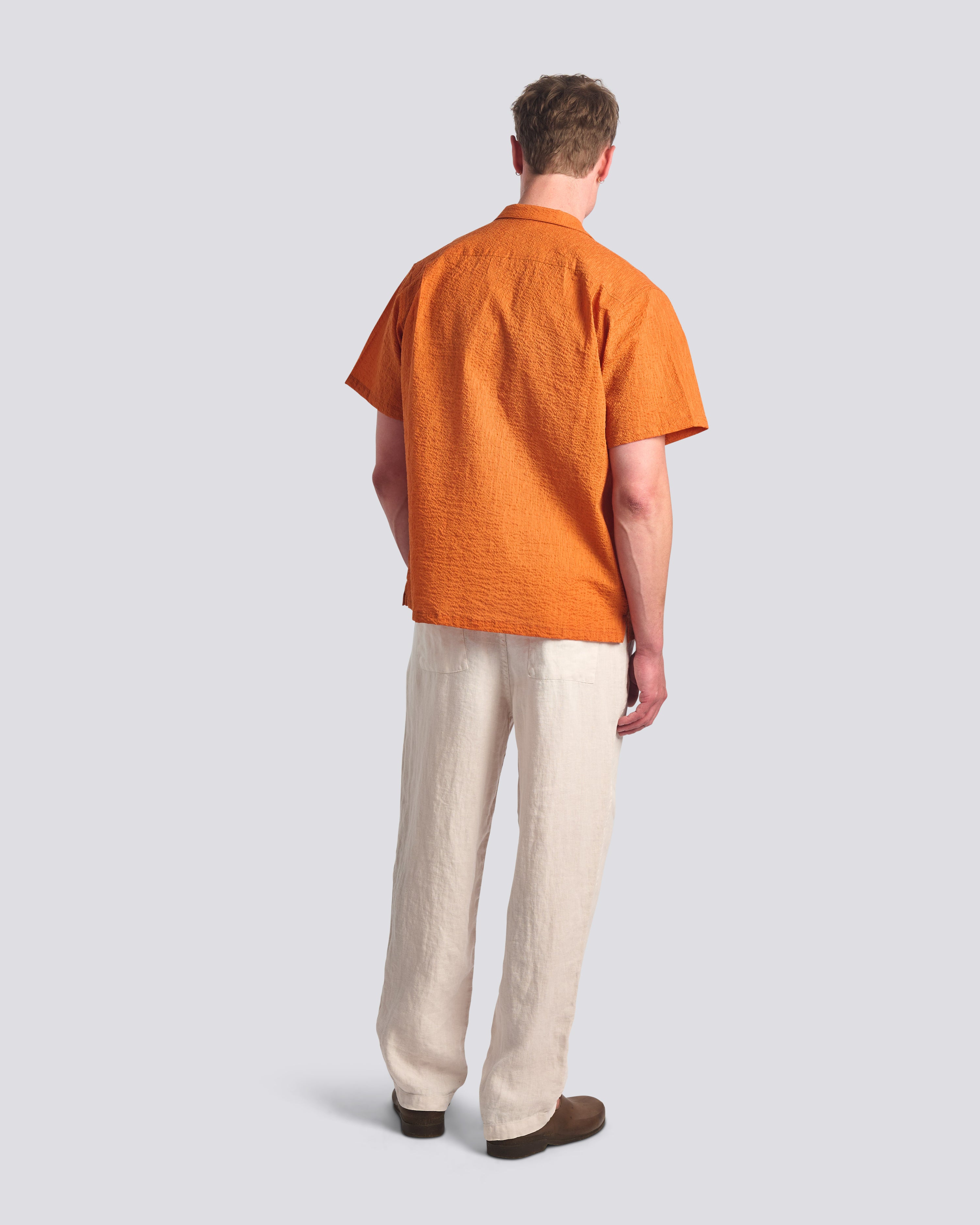 Cantaloupe Ripple Camp Shirt