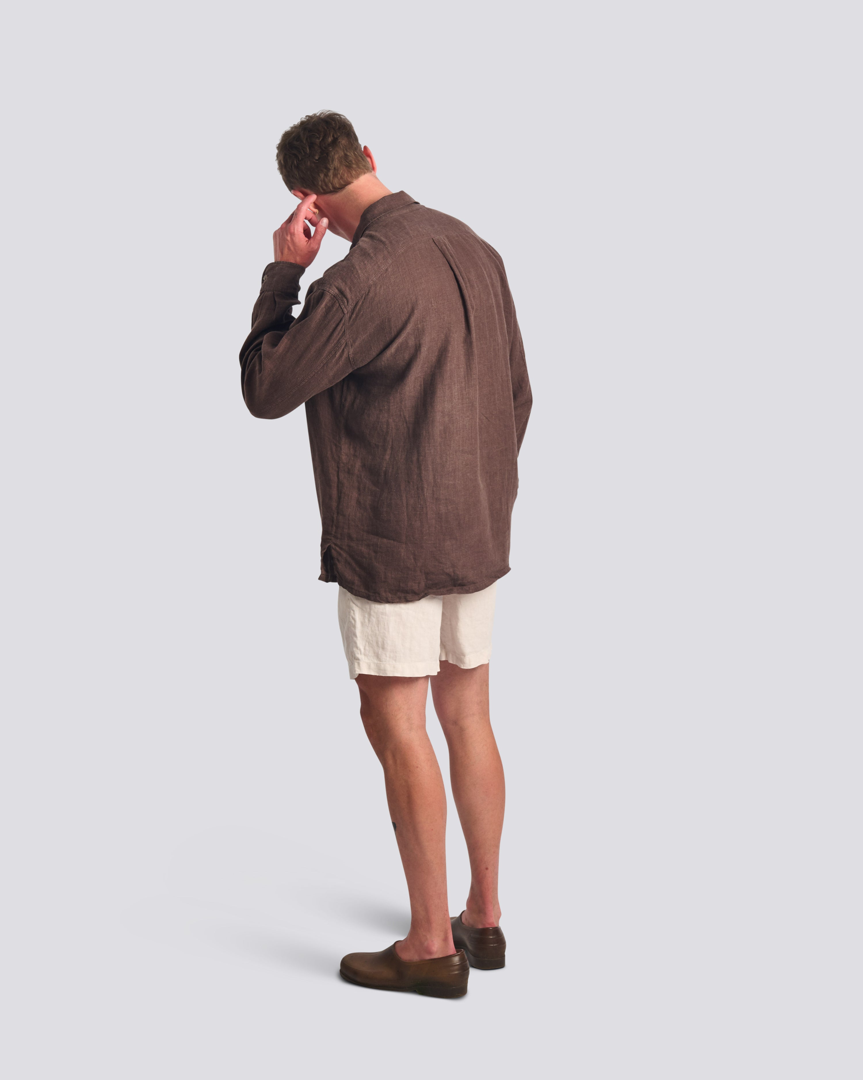 Espresso Linen Leisure Shirt