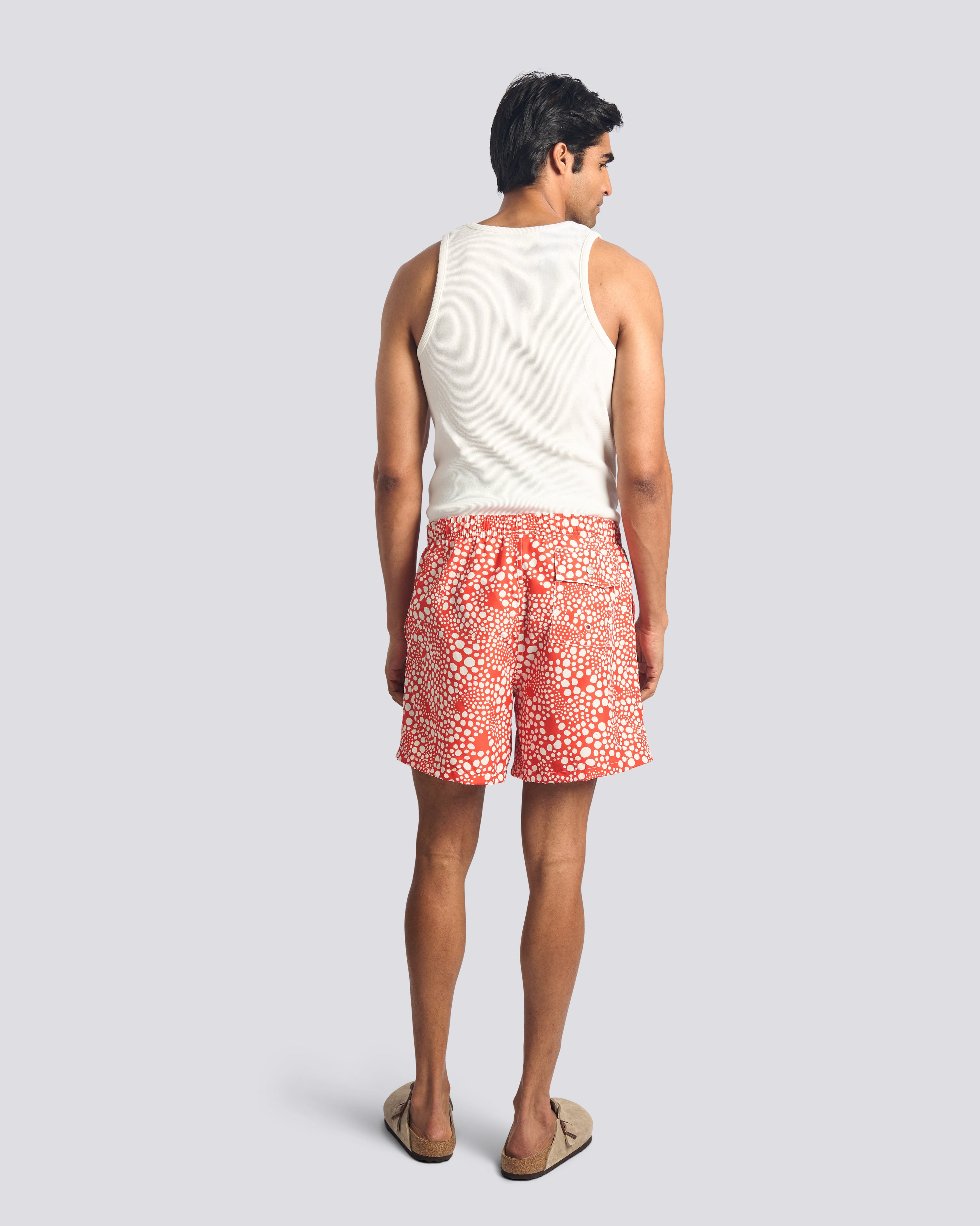 Strawberry Speckle Swim Trunk