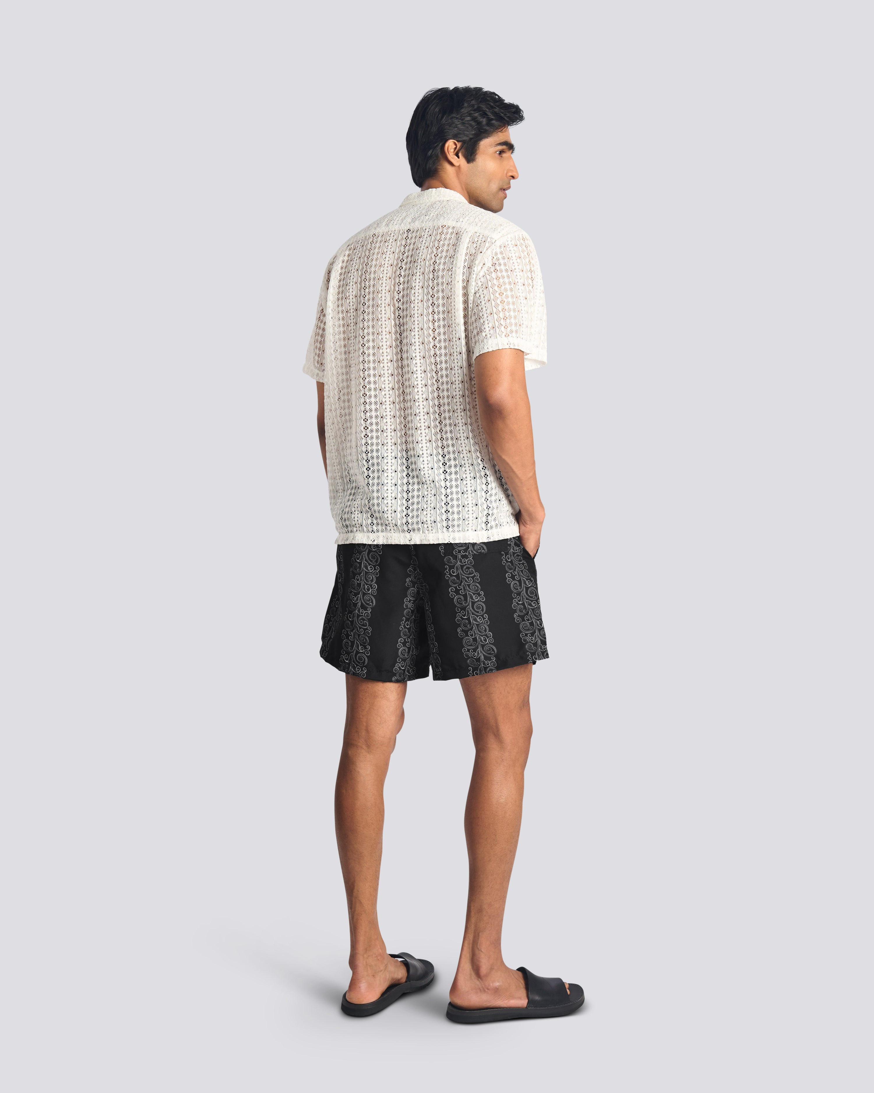 Black Fiesta Swim Trunk