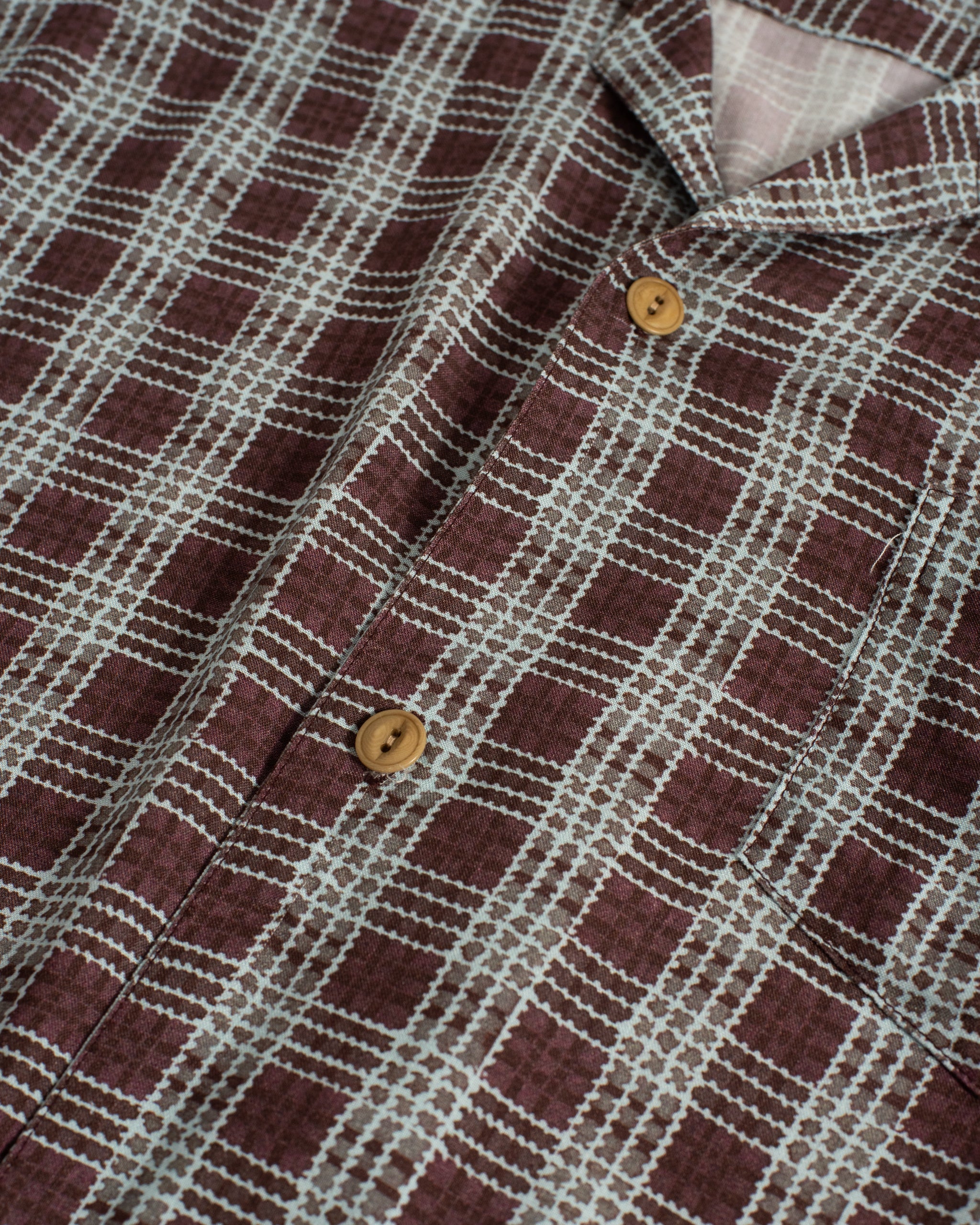 Amethyst Tartan Camp Shirt