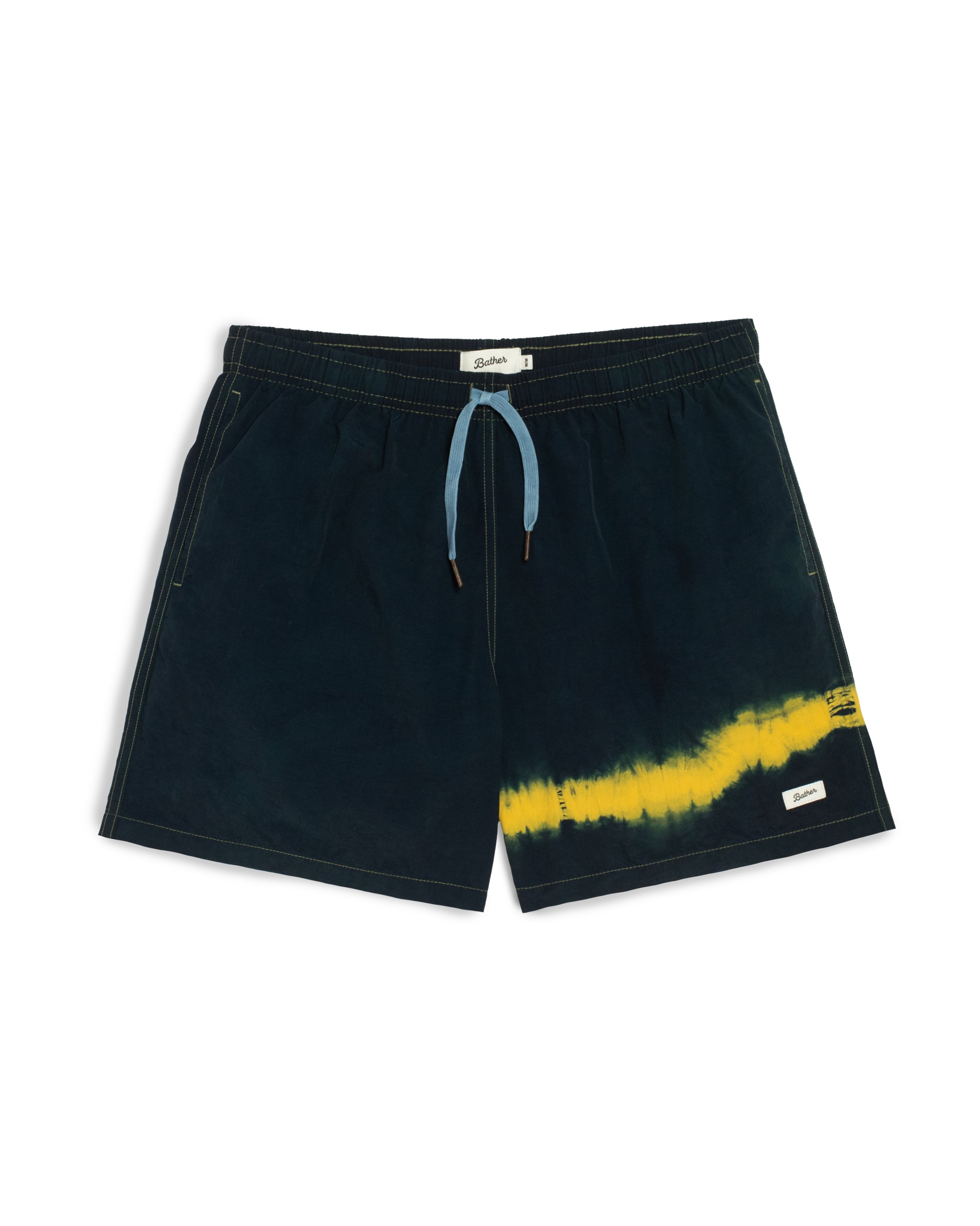 Over Dyed Indigo Kiwi Swim Trunk