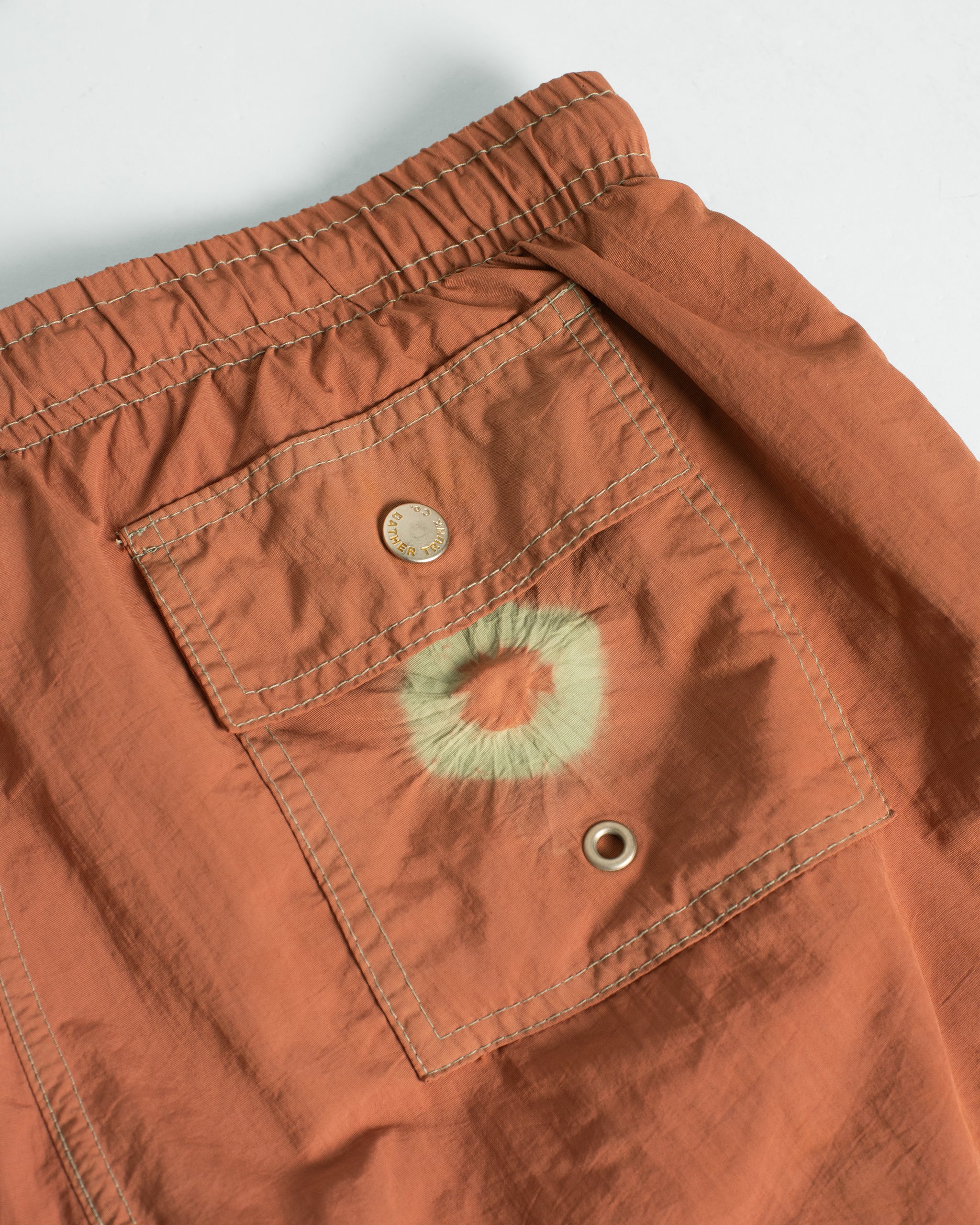 Over Dyed Madder Blue Swim Trunk