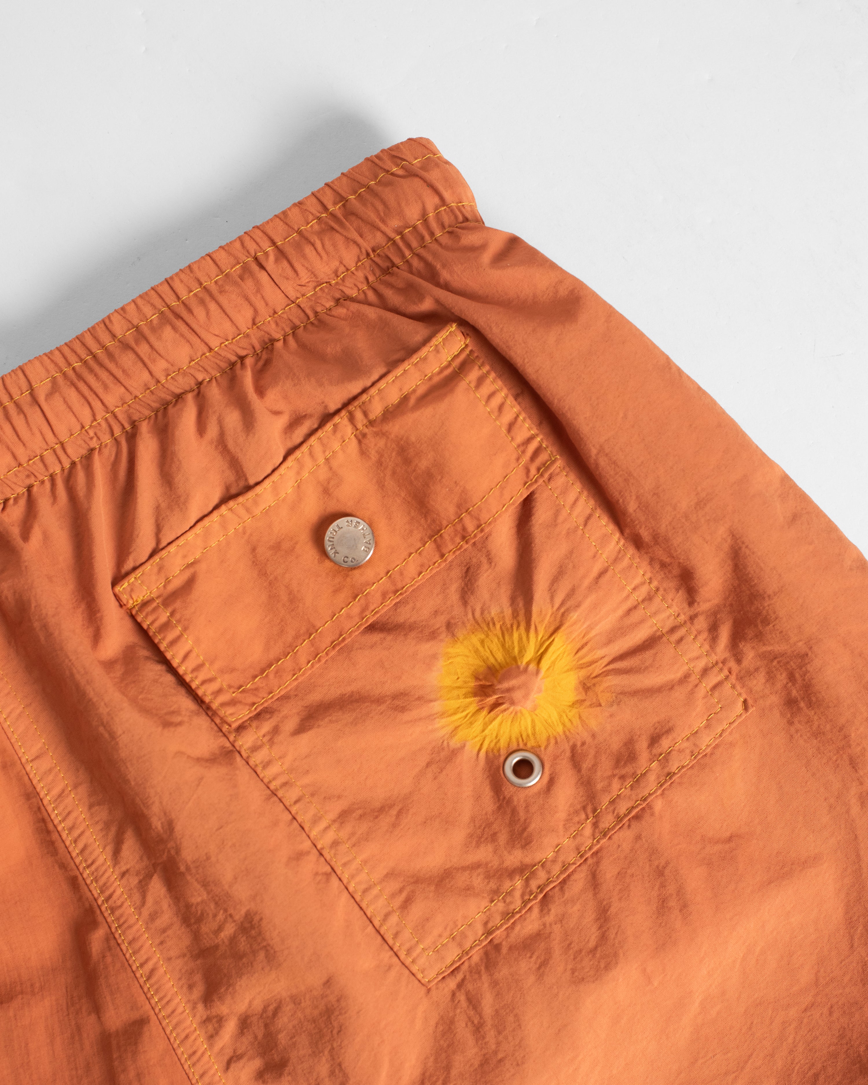Over Dyed Madder Tangerine Swim Trunk