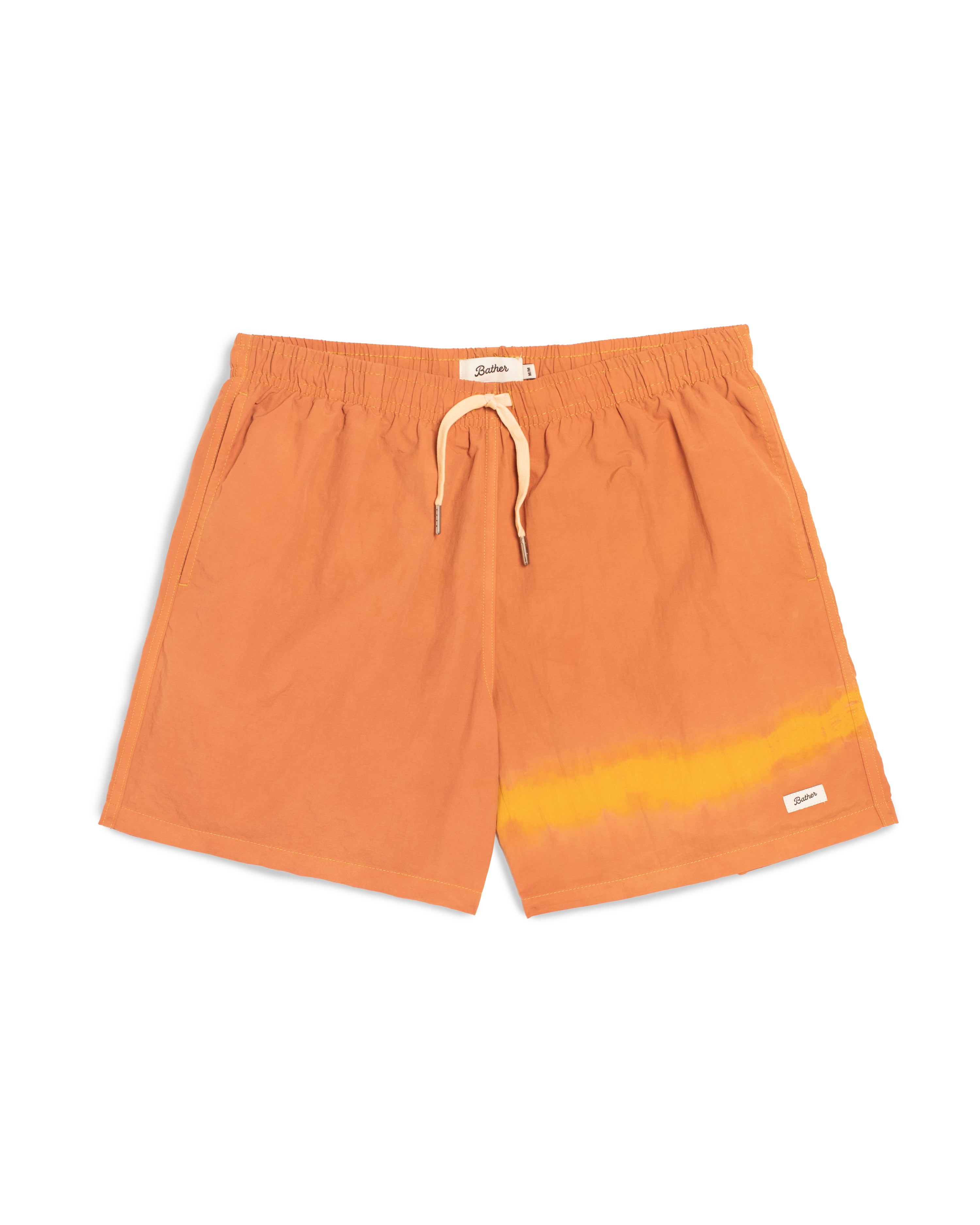 Over Dyed Madder Tangerine Swim Trunk