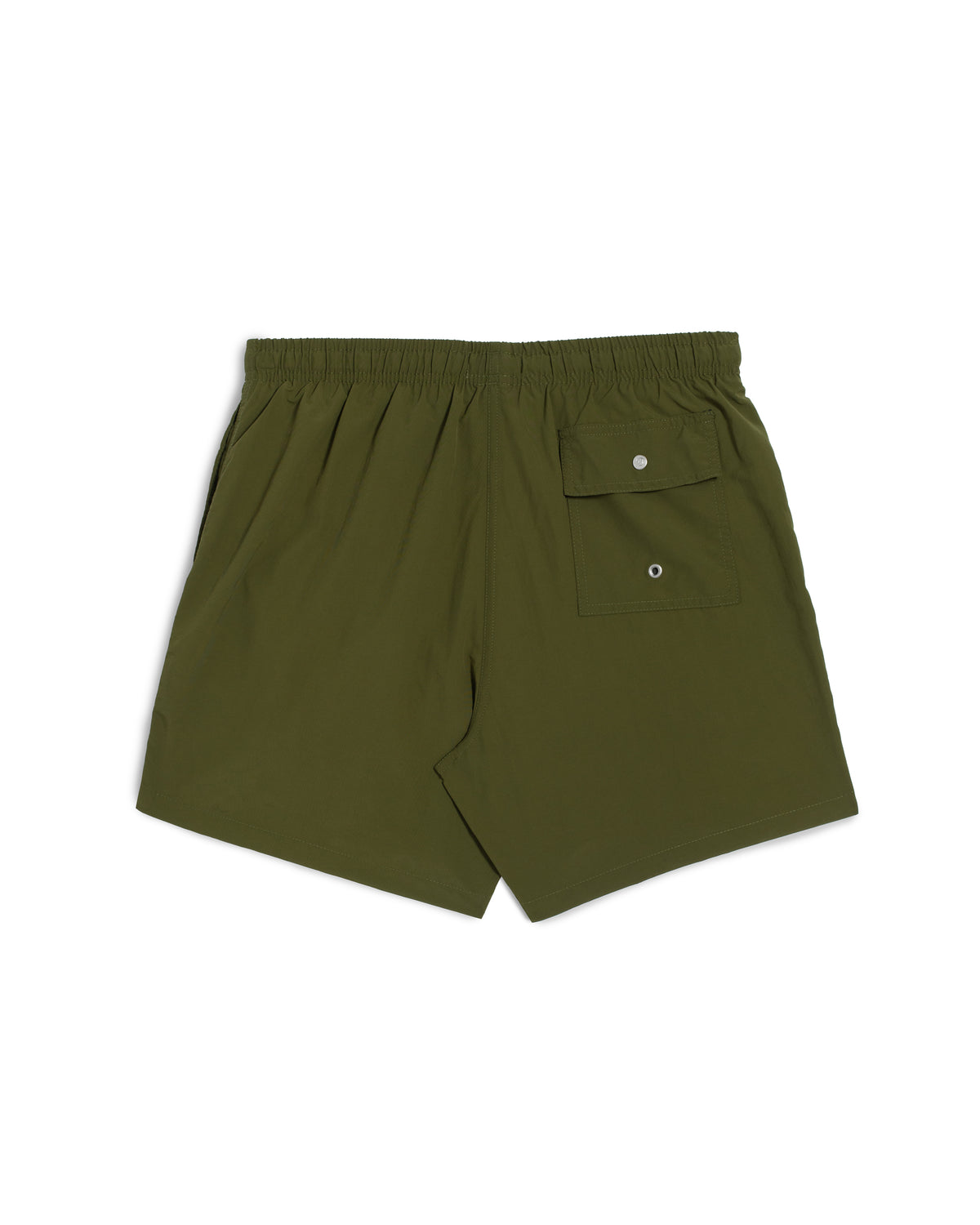 Short de bain olive uni