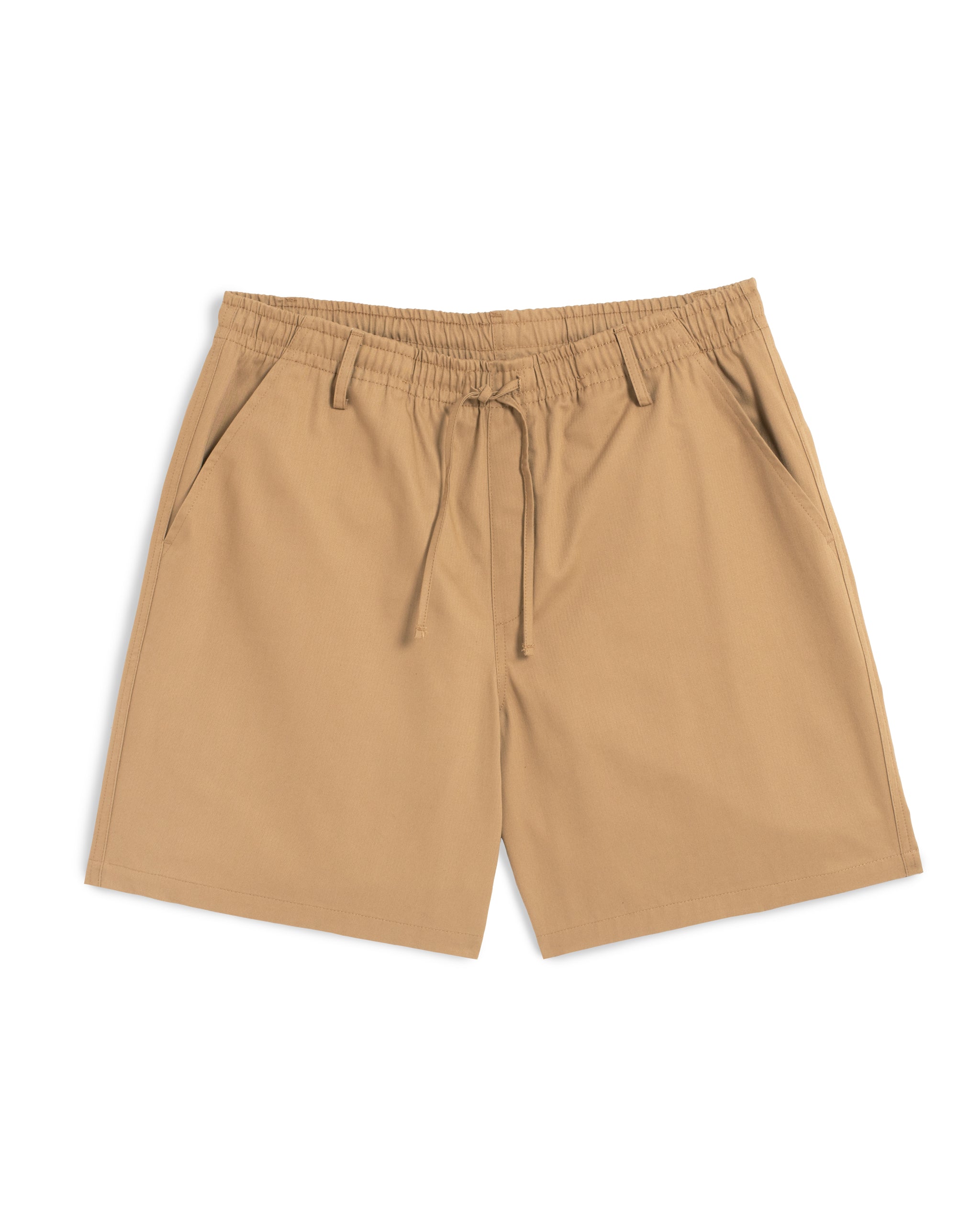 Bather men's khaki drawstring short on a white background