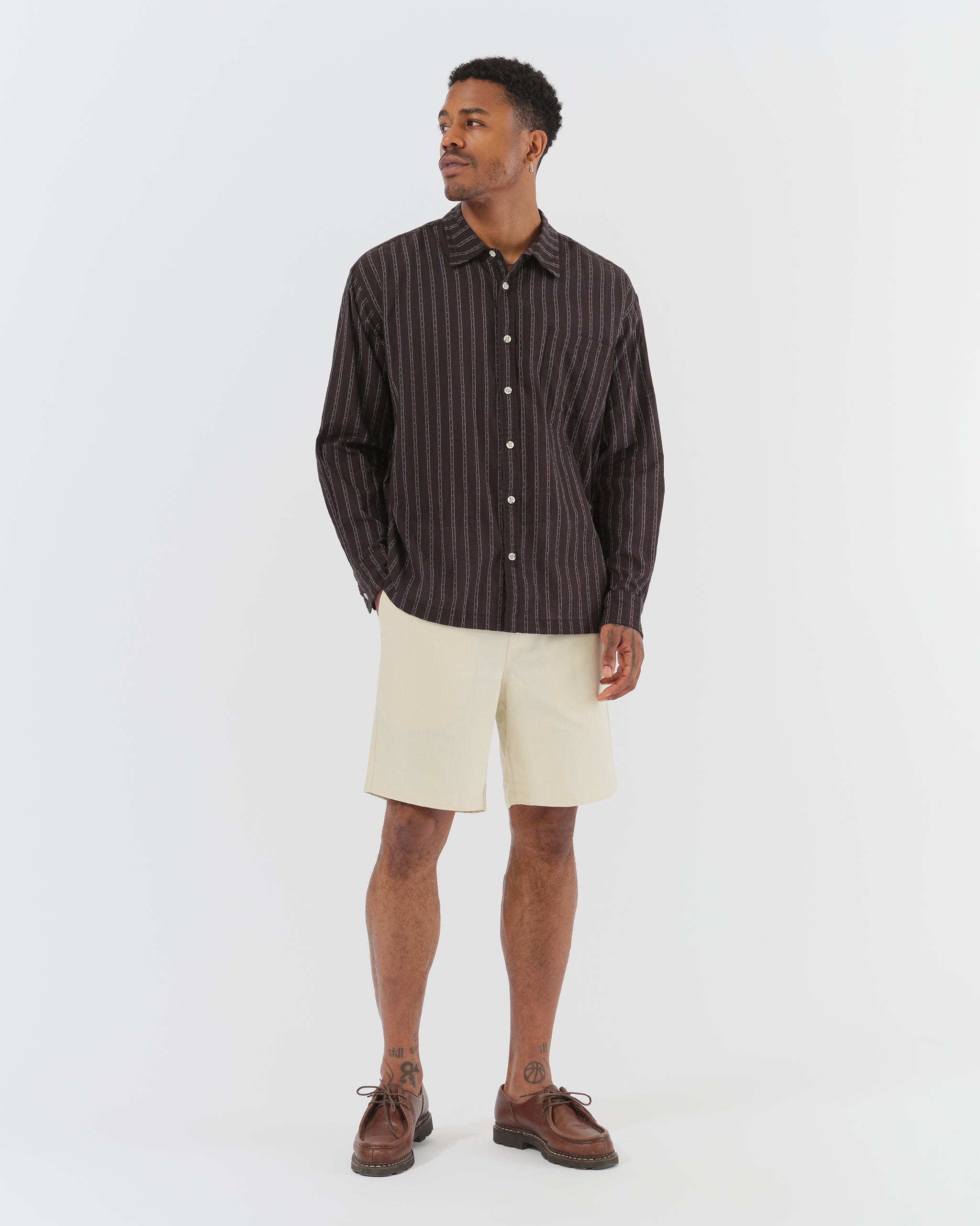 Black Dobby Leisure Shirt