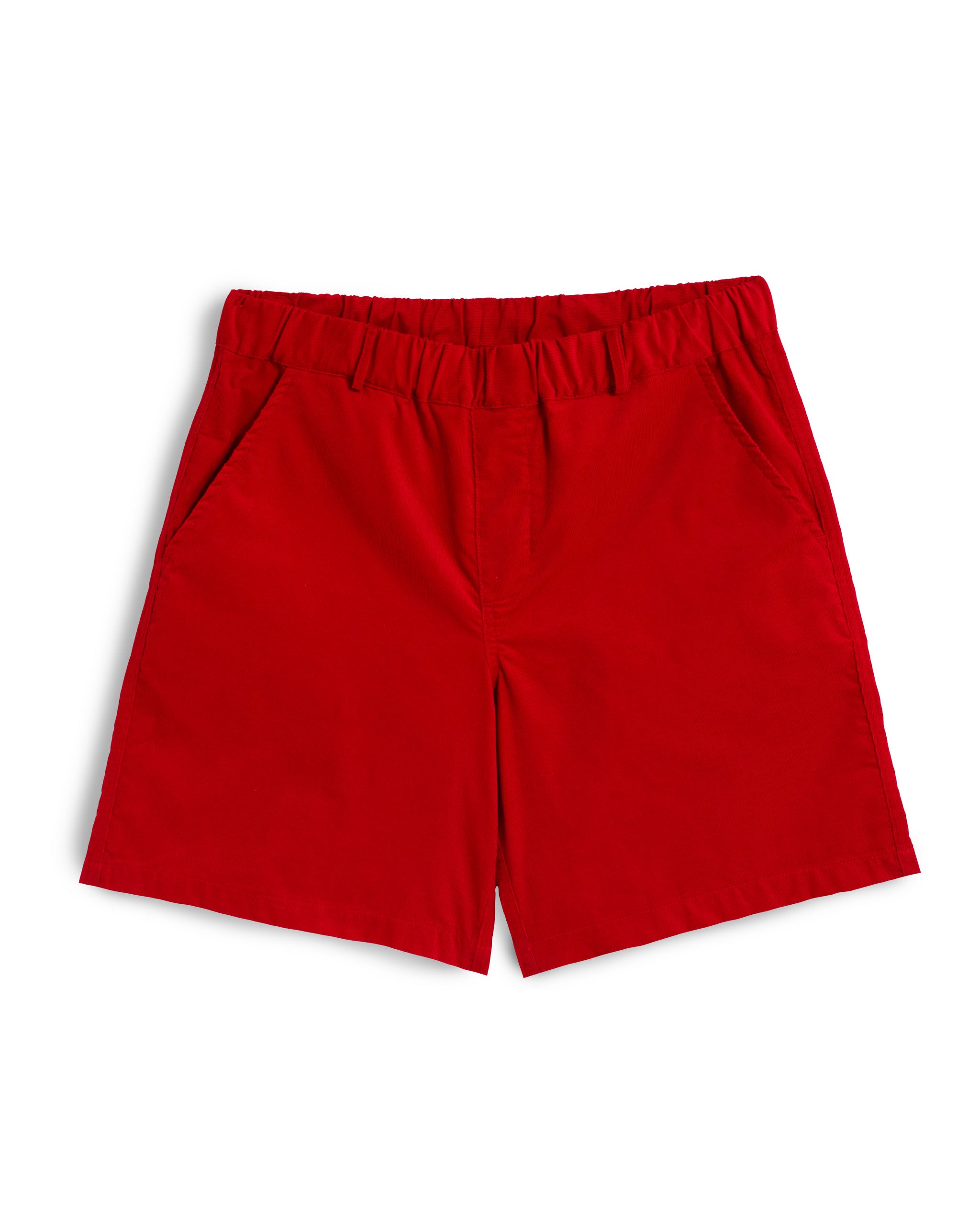 Bather men's red corduroy short on a white background
