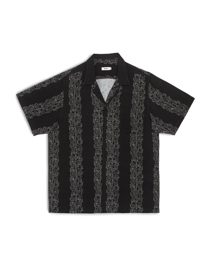 Black Fiesta Camp Shirt