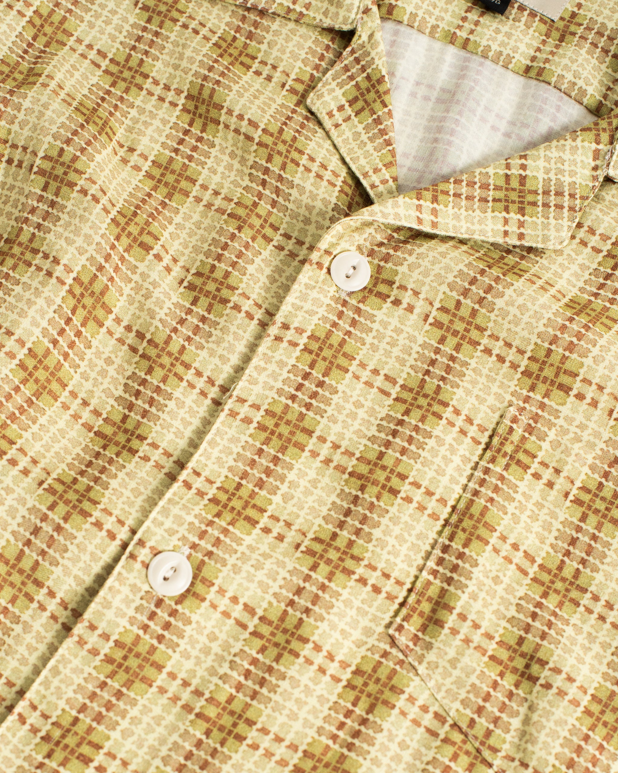 Citrus Tartan Camp Shirt