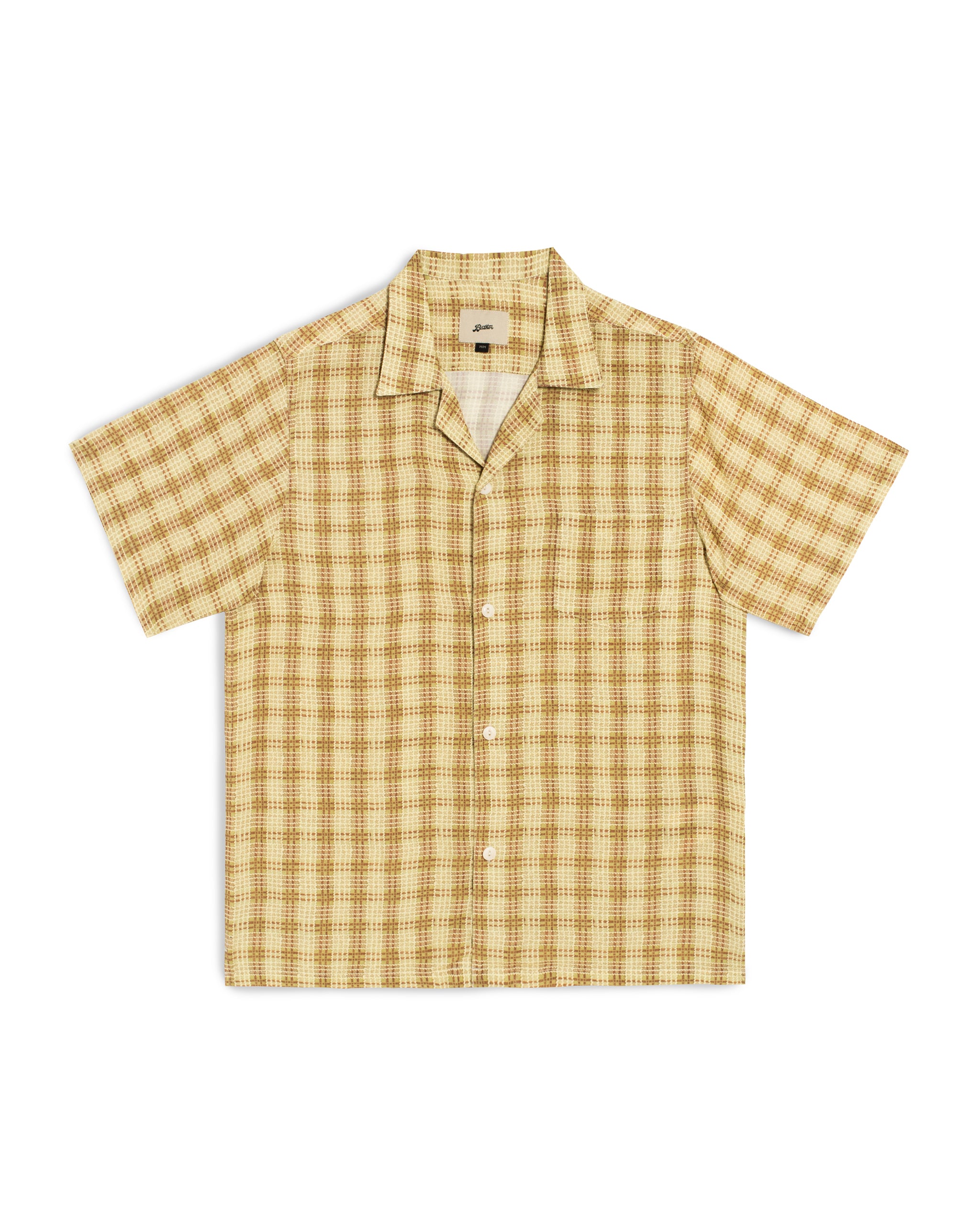 Citrus Tartan Camp Shirt
