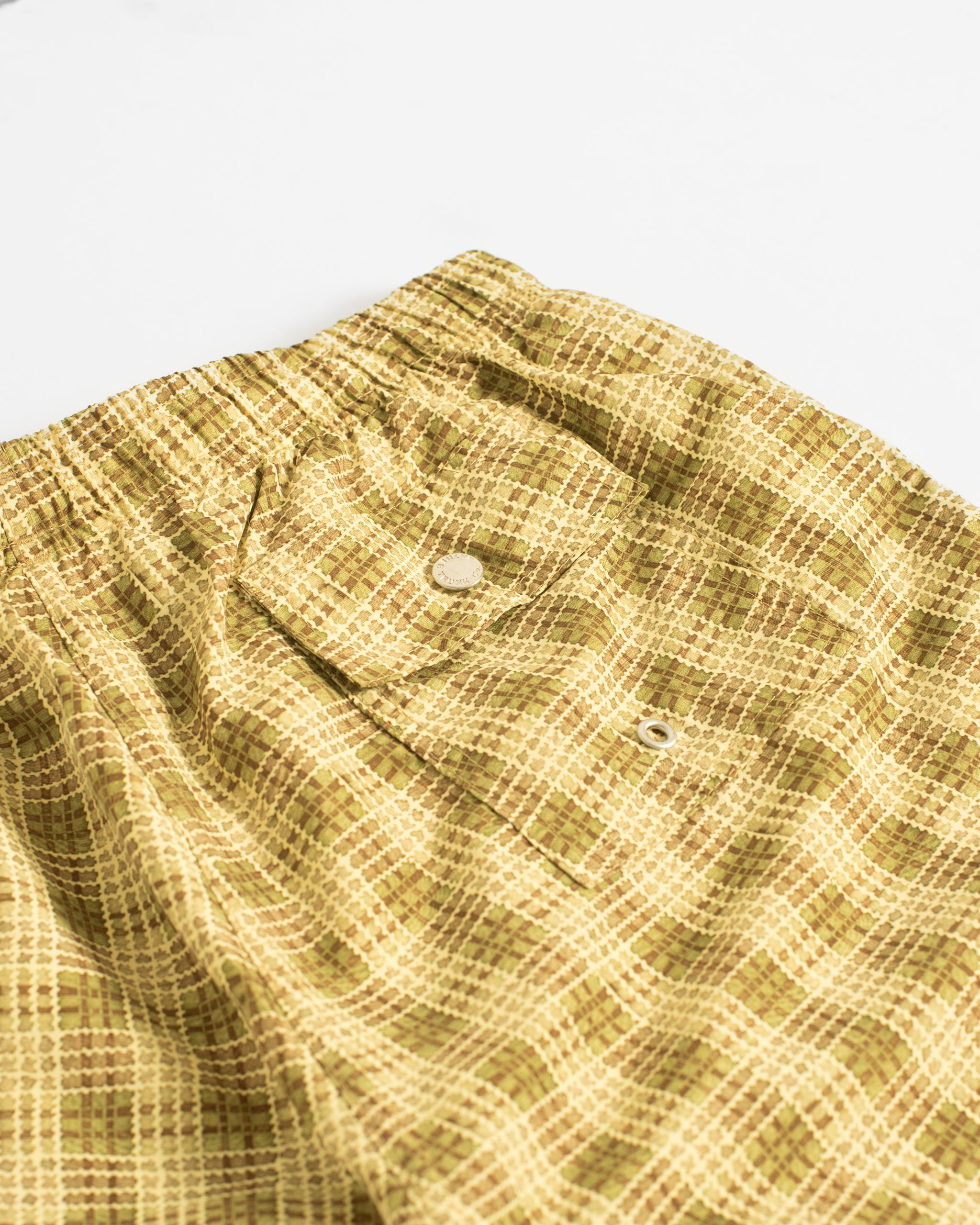 Citrus Tartan Swim Trunk