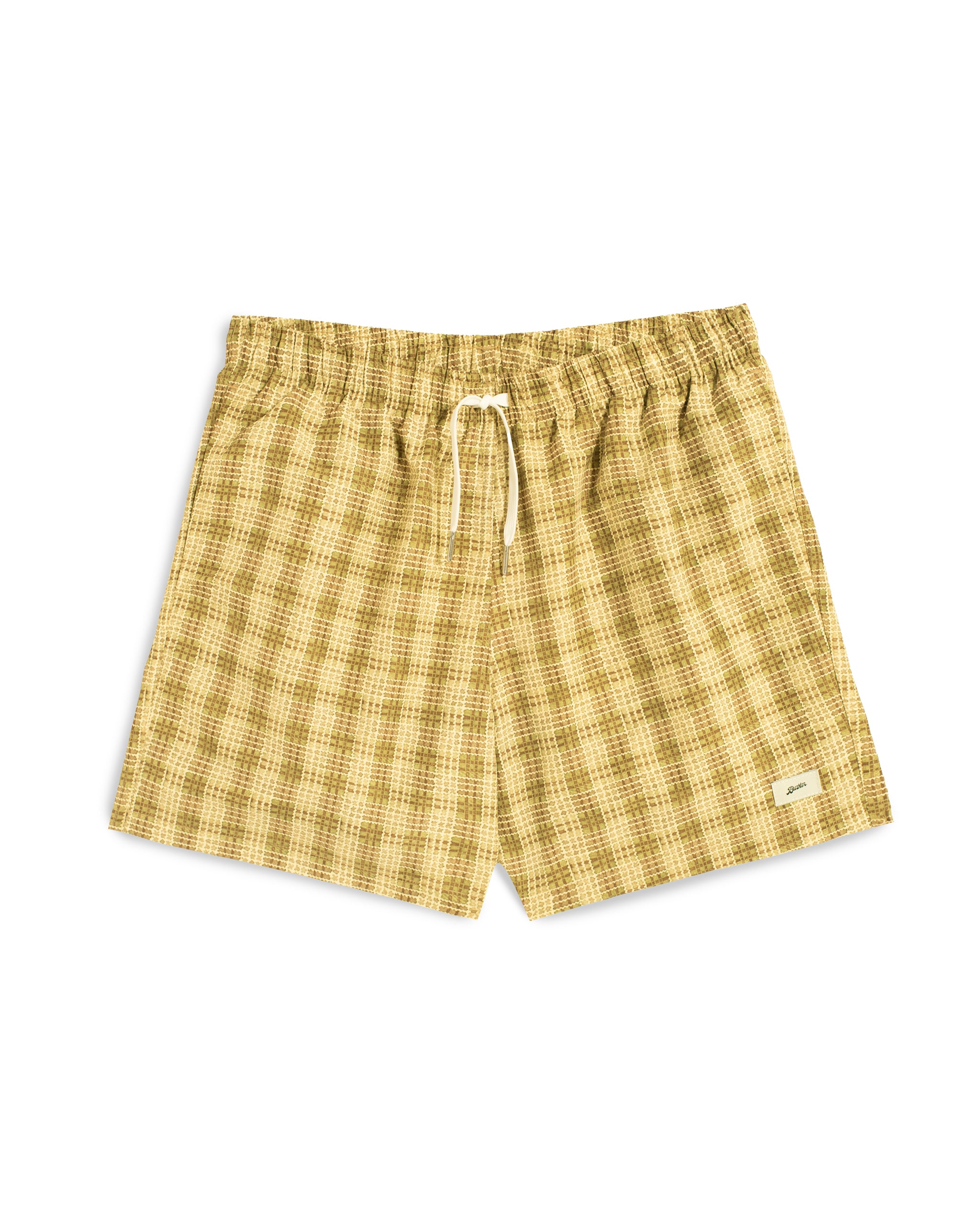 Citrus Tartan Swim Trunk