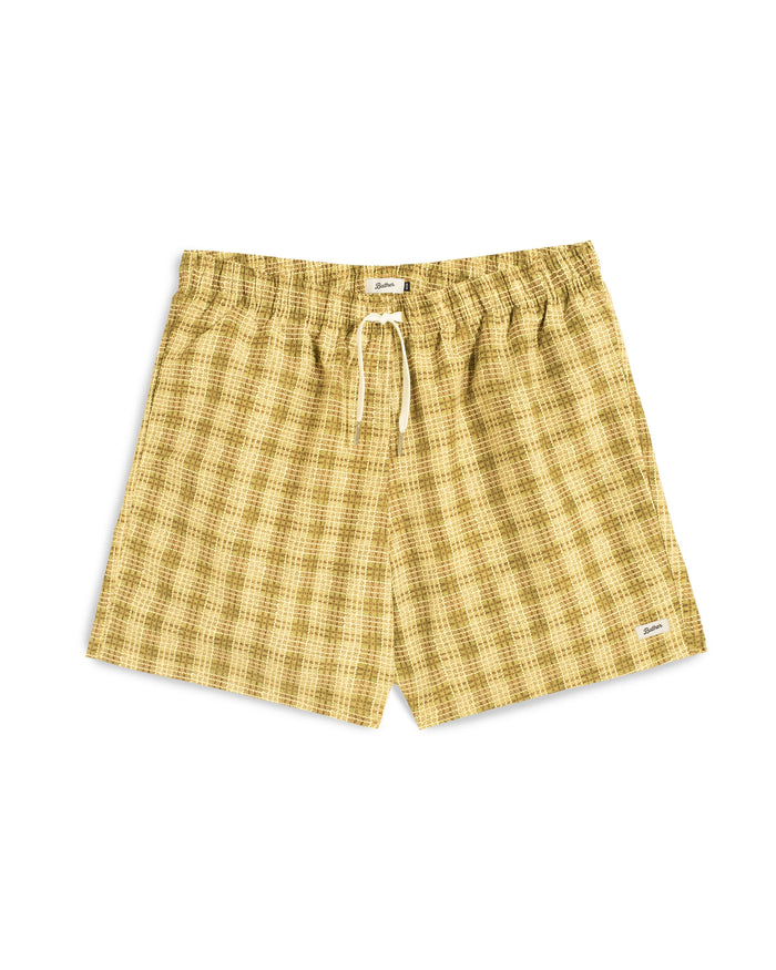 Citrus Tartan Swim Trunk