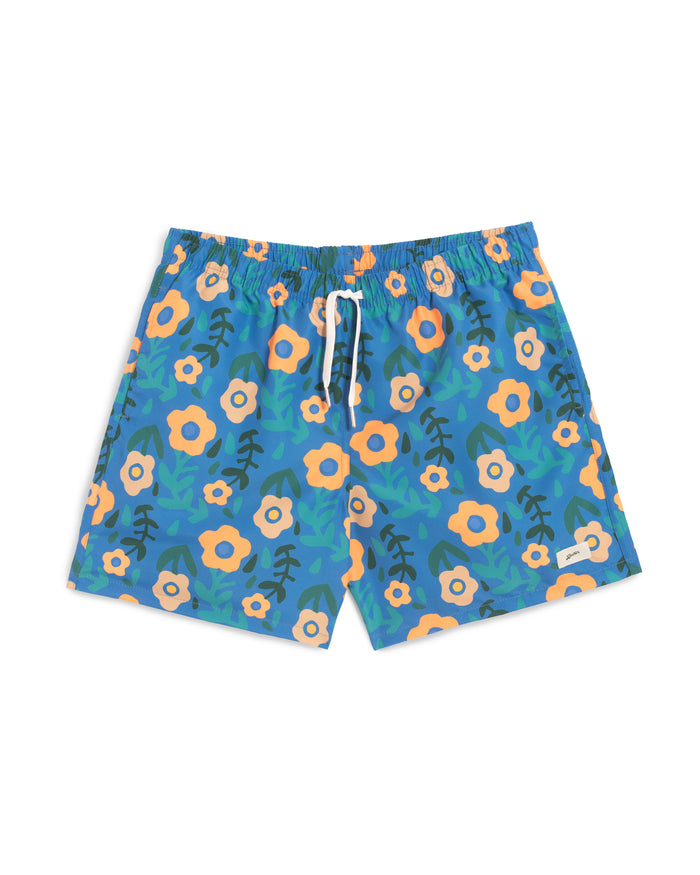 Cobalt Meadow Swim Trunk