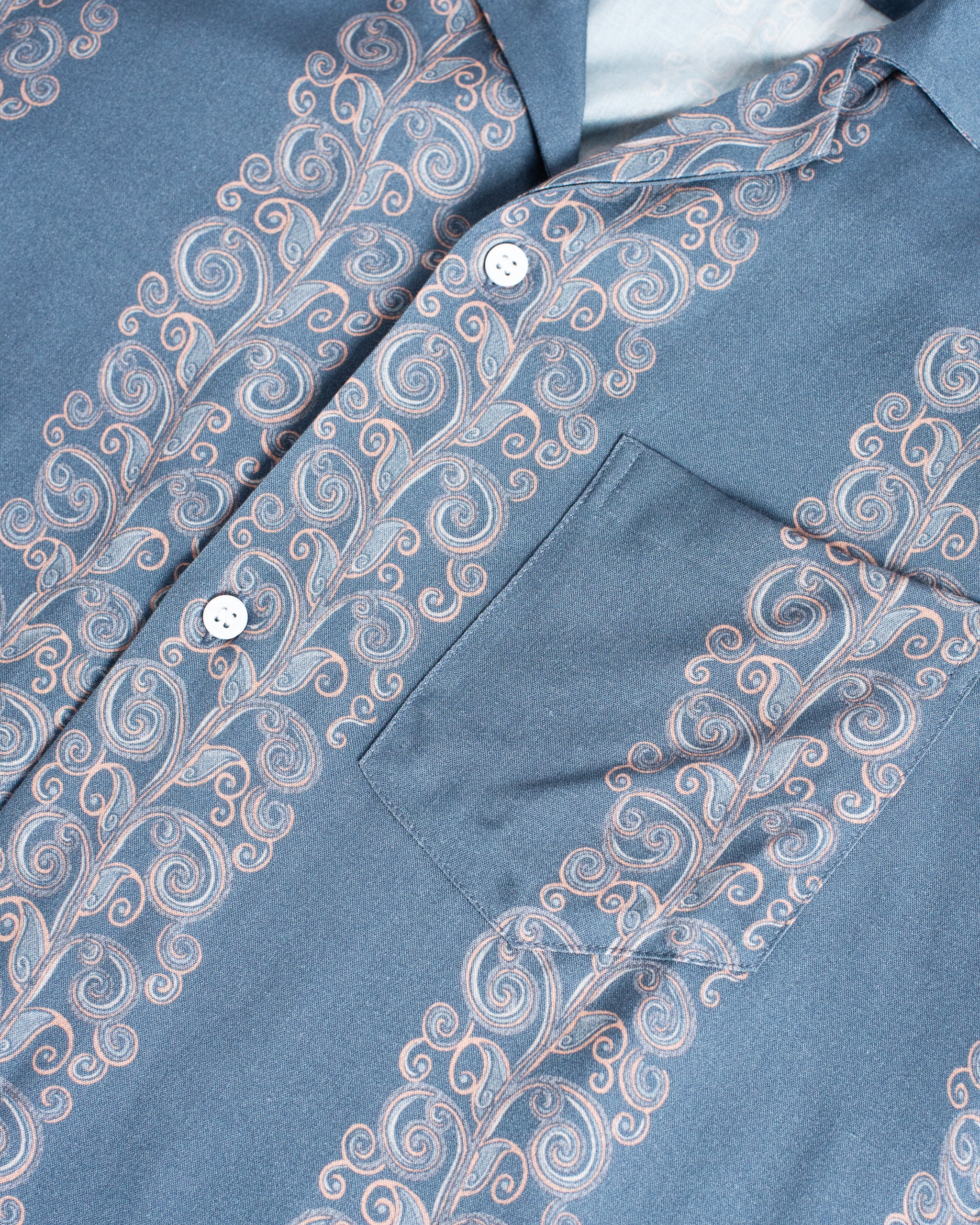 Coral Fiesta Camp Shirt