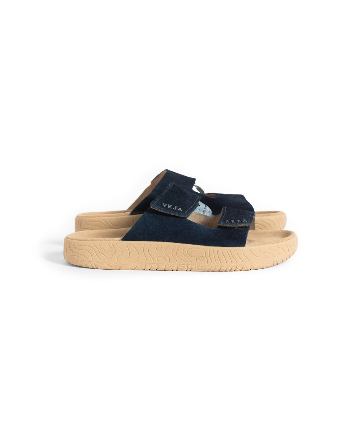 Suede Indigo Slides