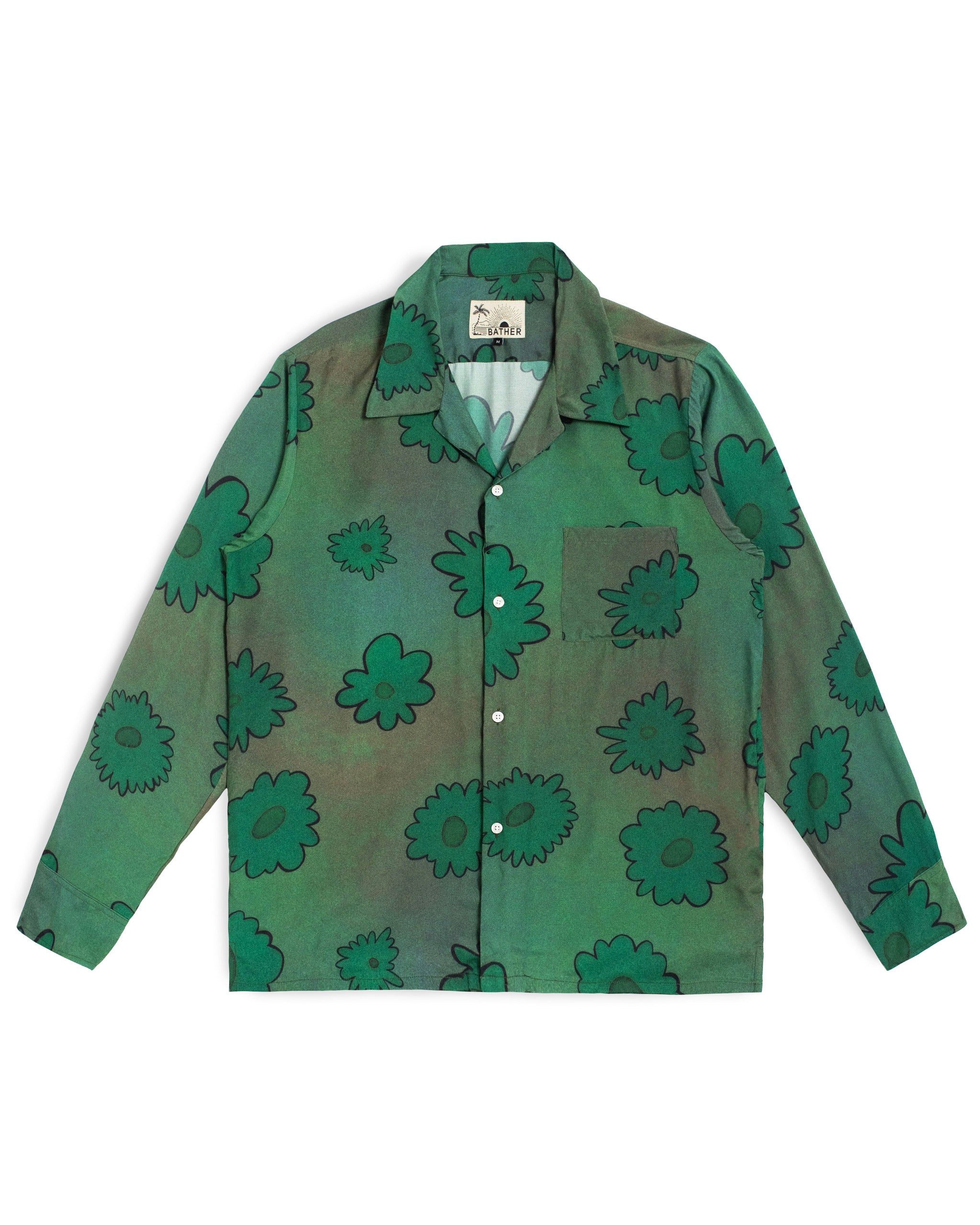 Forest Bloomscape LS Camp Shirt