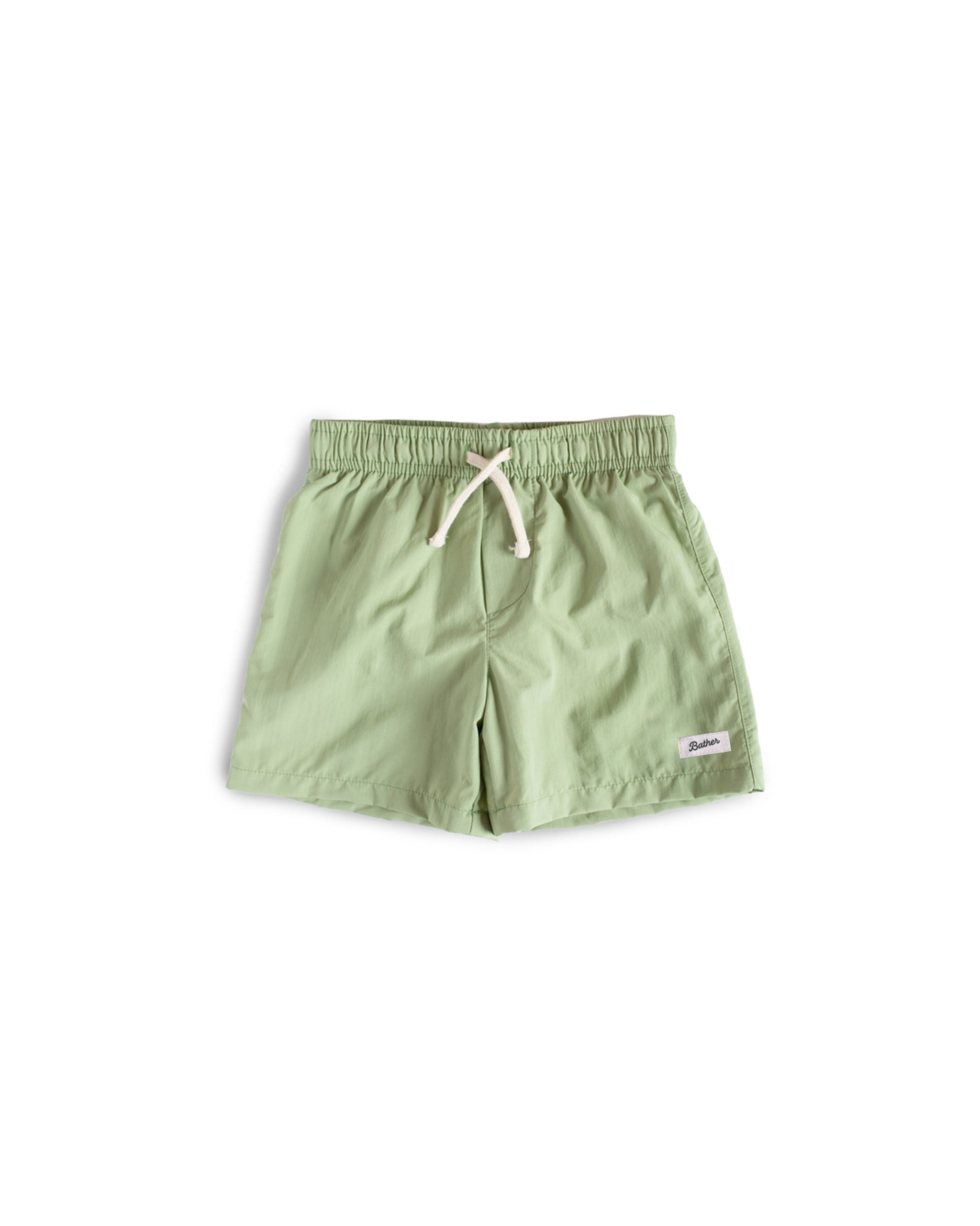 Kids' Solid Moss Swim Trunk