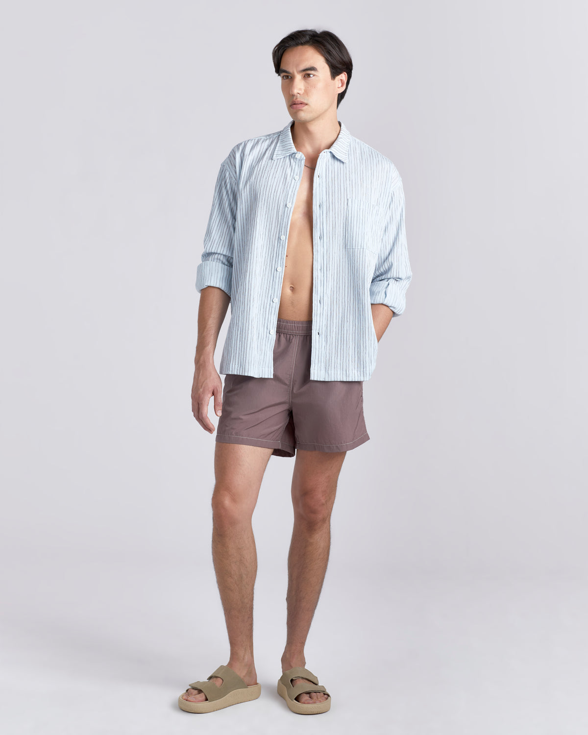 Heron Crepe Leisure Shirt