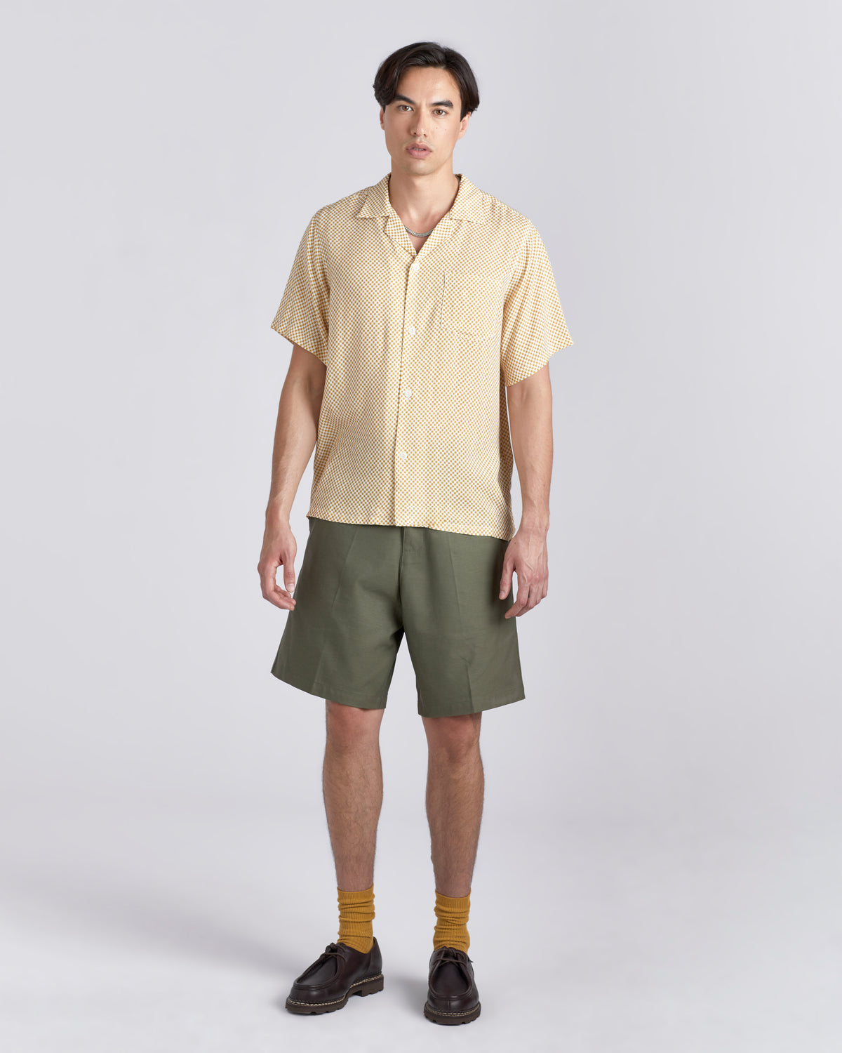 Amber Checker Camp Shirt