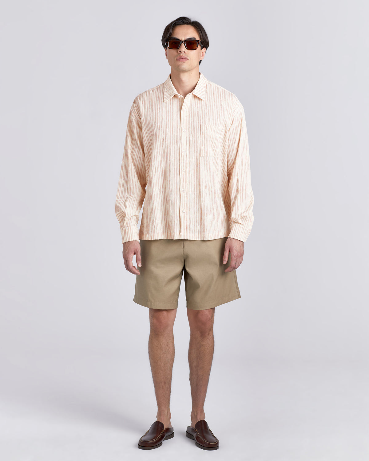 Koi Crepe Leisure Shirt