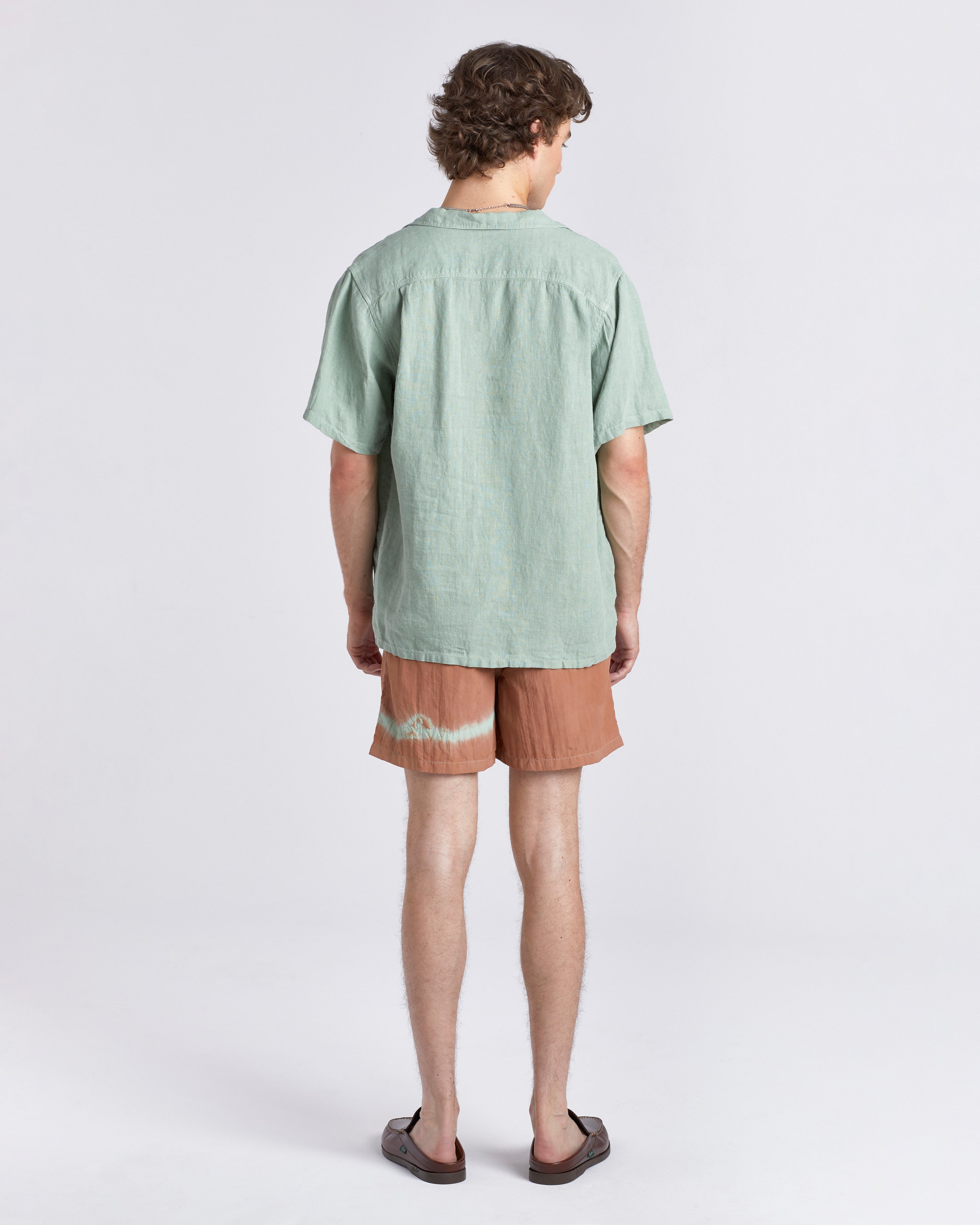 Over Dyed Madder Blue Swim Trunk
