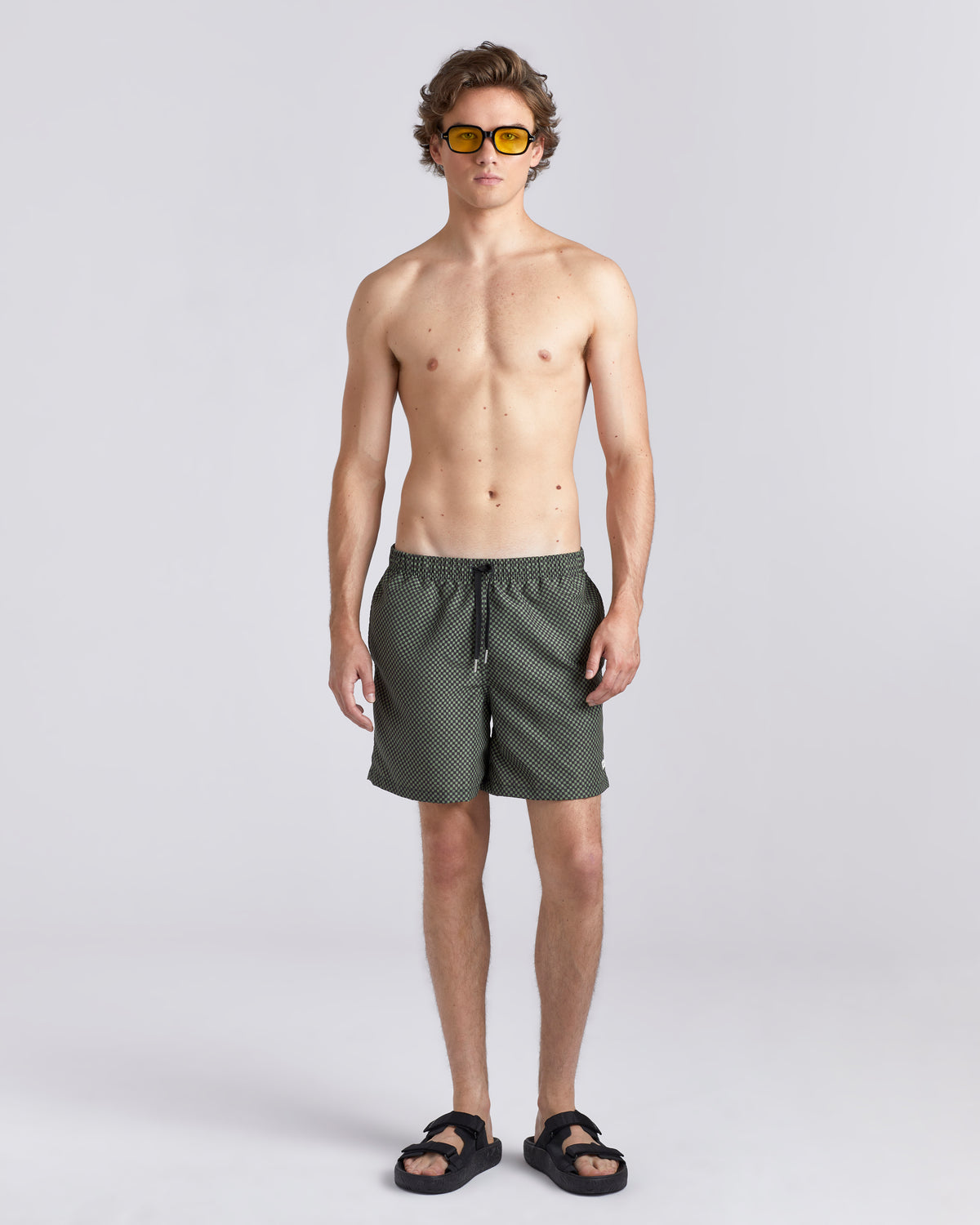 Clover Checker Swim Trunk
