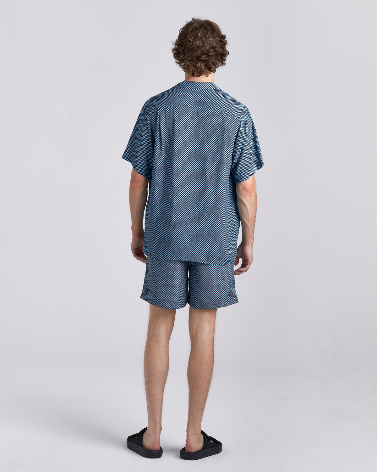 Stone Checker Swim Trunk