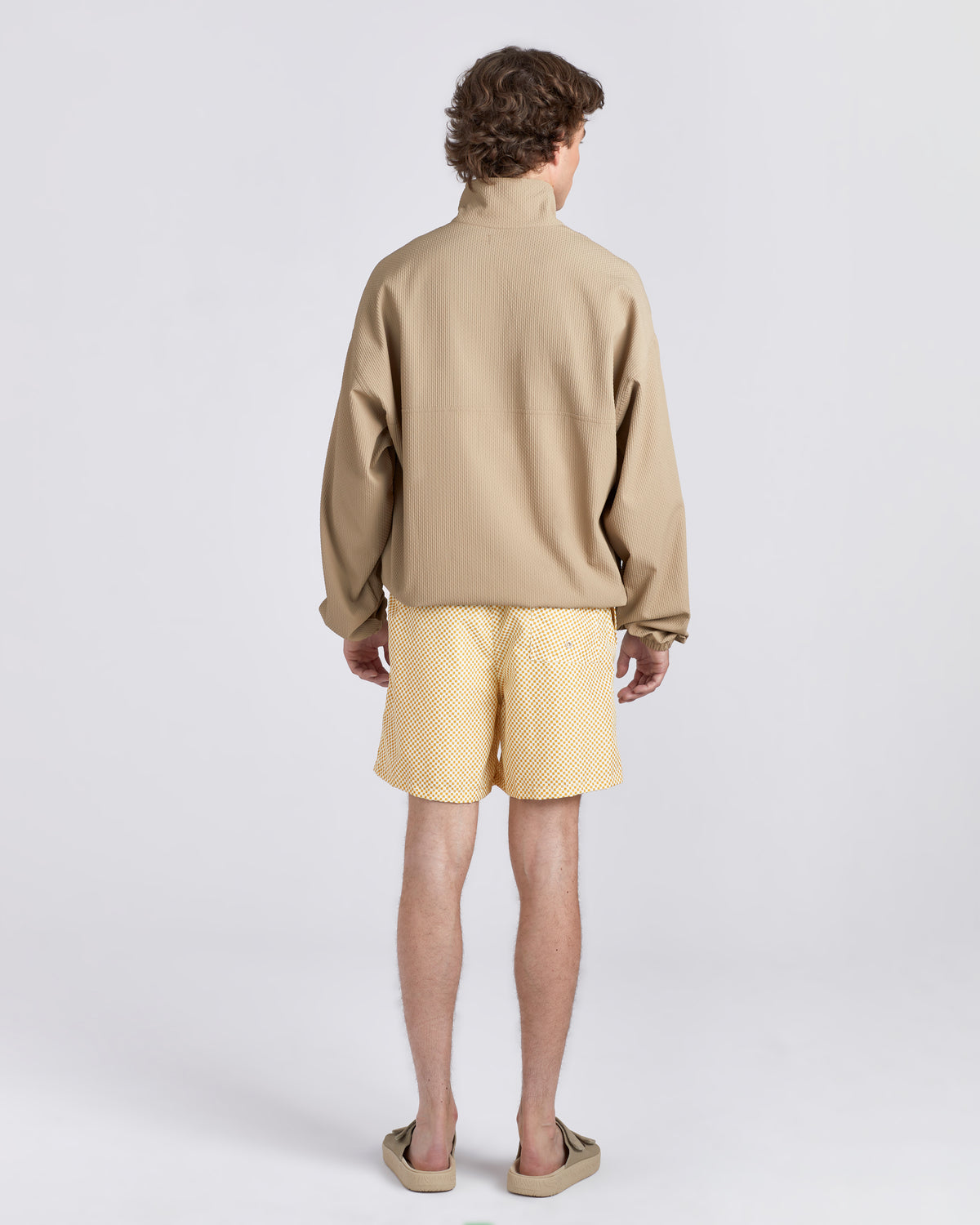 Amber Checker Swim Trunk