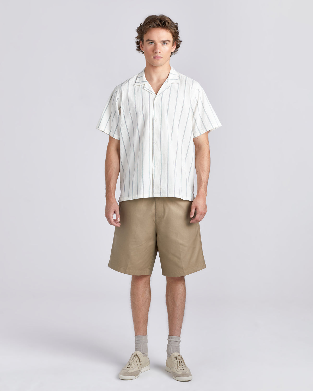 Sea Stripe Camp Shirt