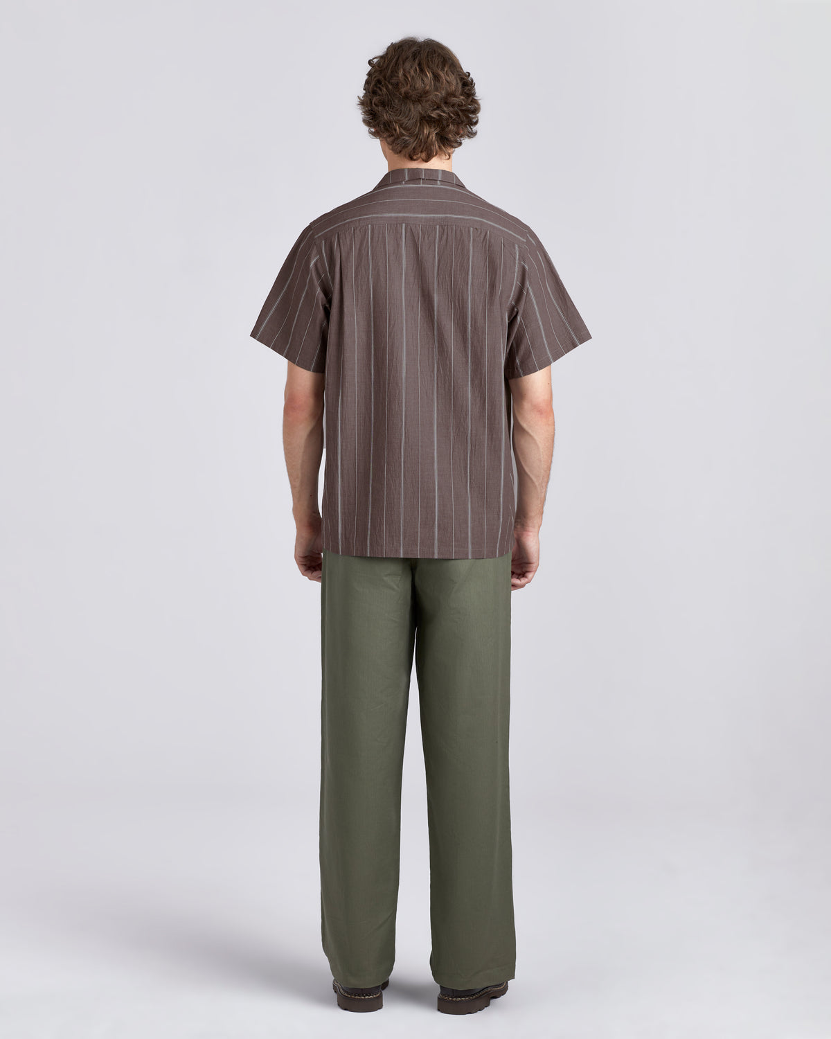 Merlot Stripe Camp Shirt