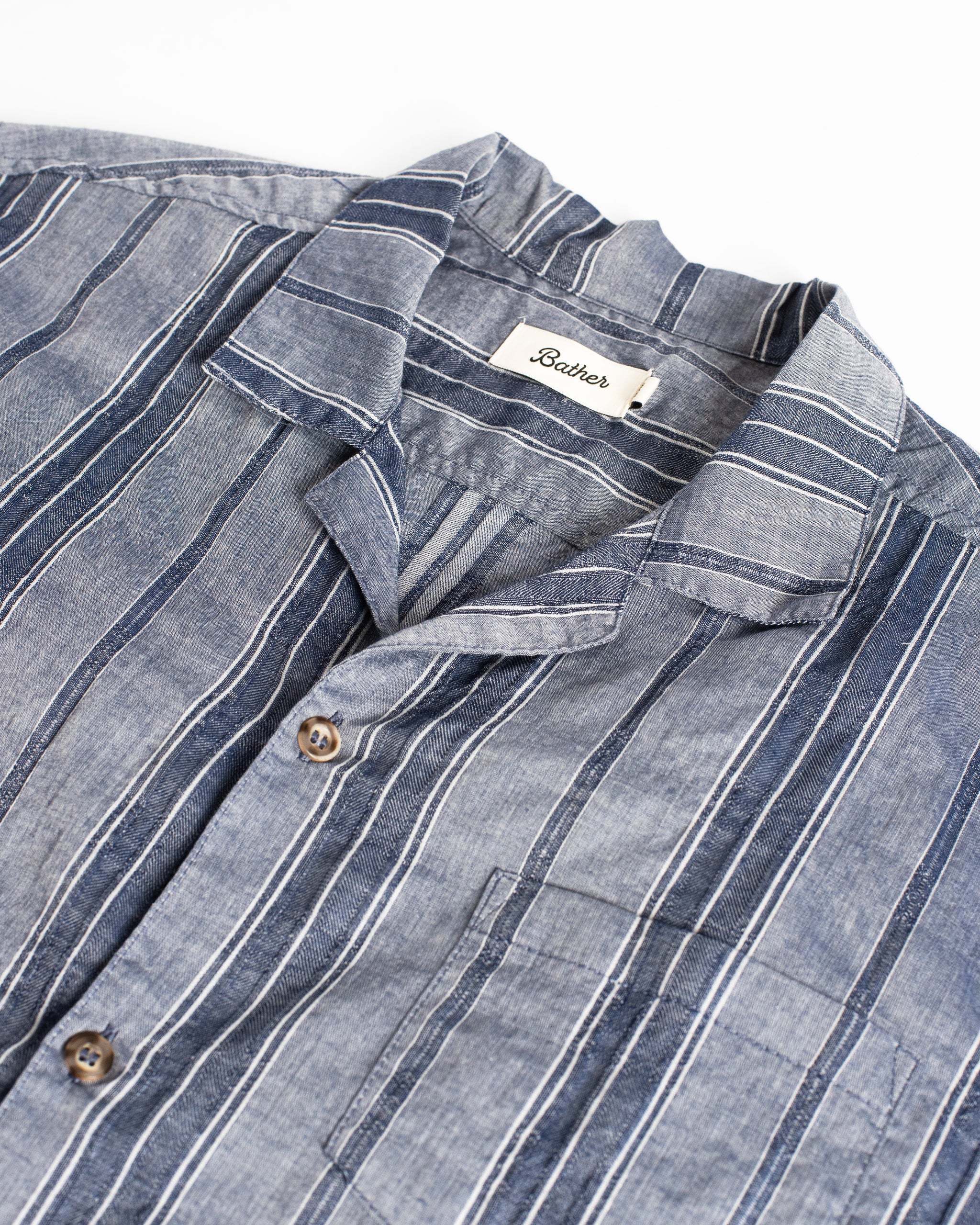 Rain Stripe Camp Shirt