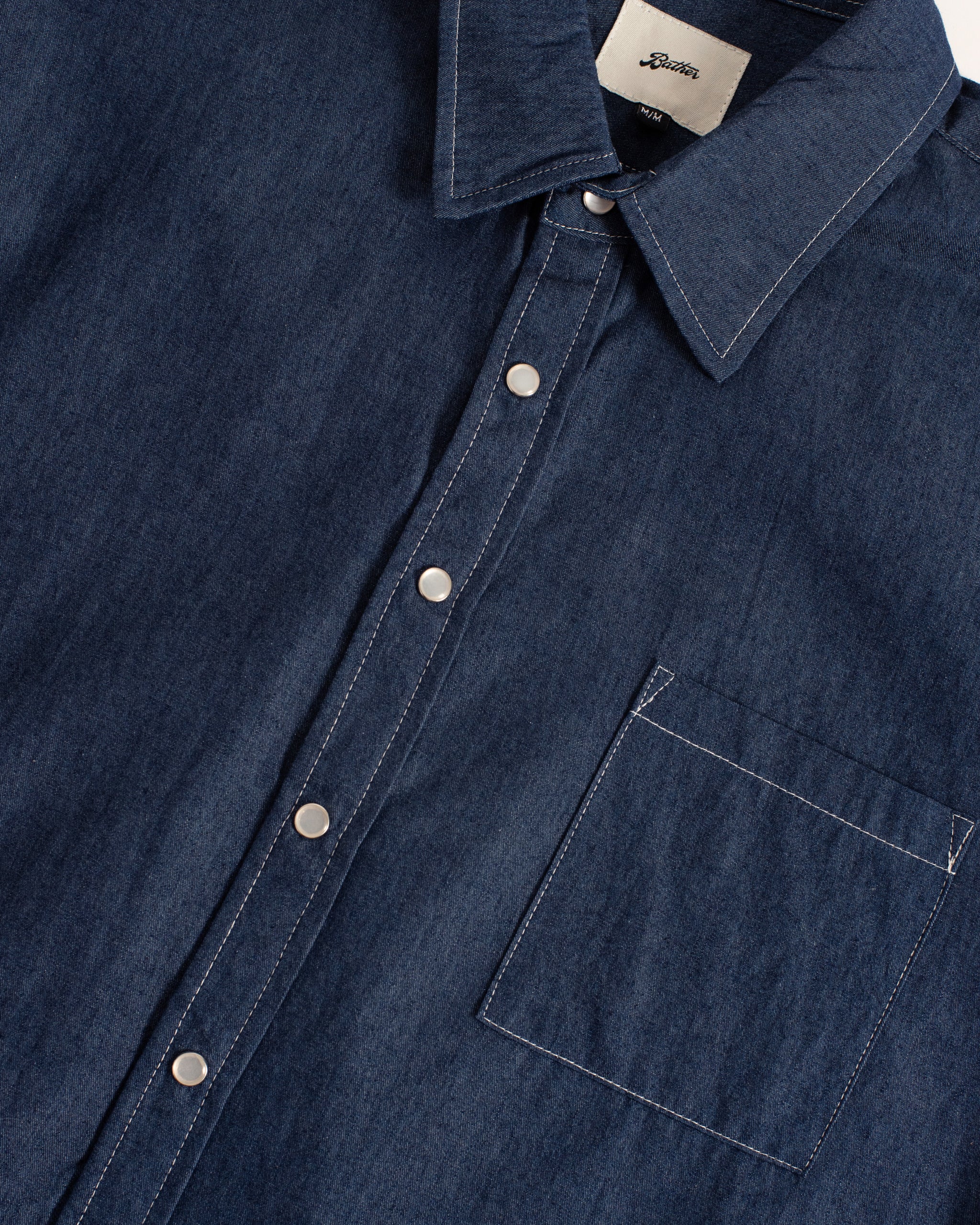Rinsed Denim Leisure Shirt