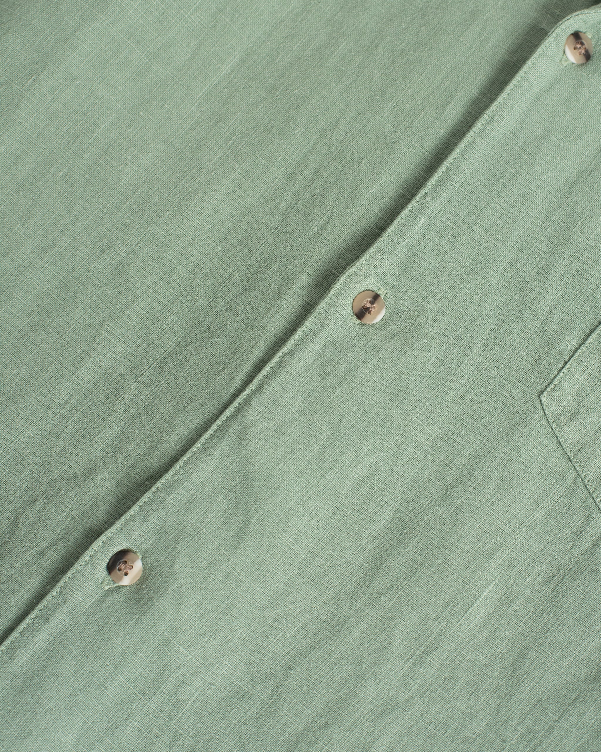 Sage Linen Leisure Shirt