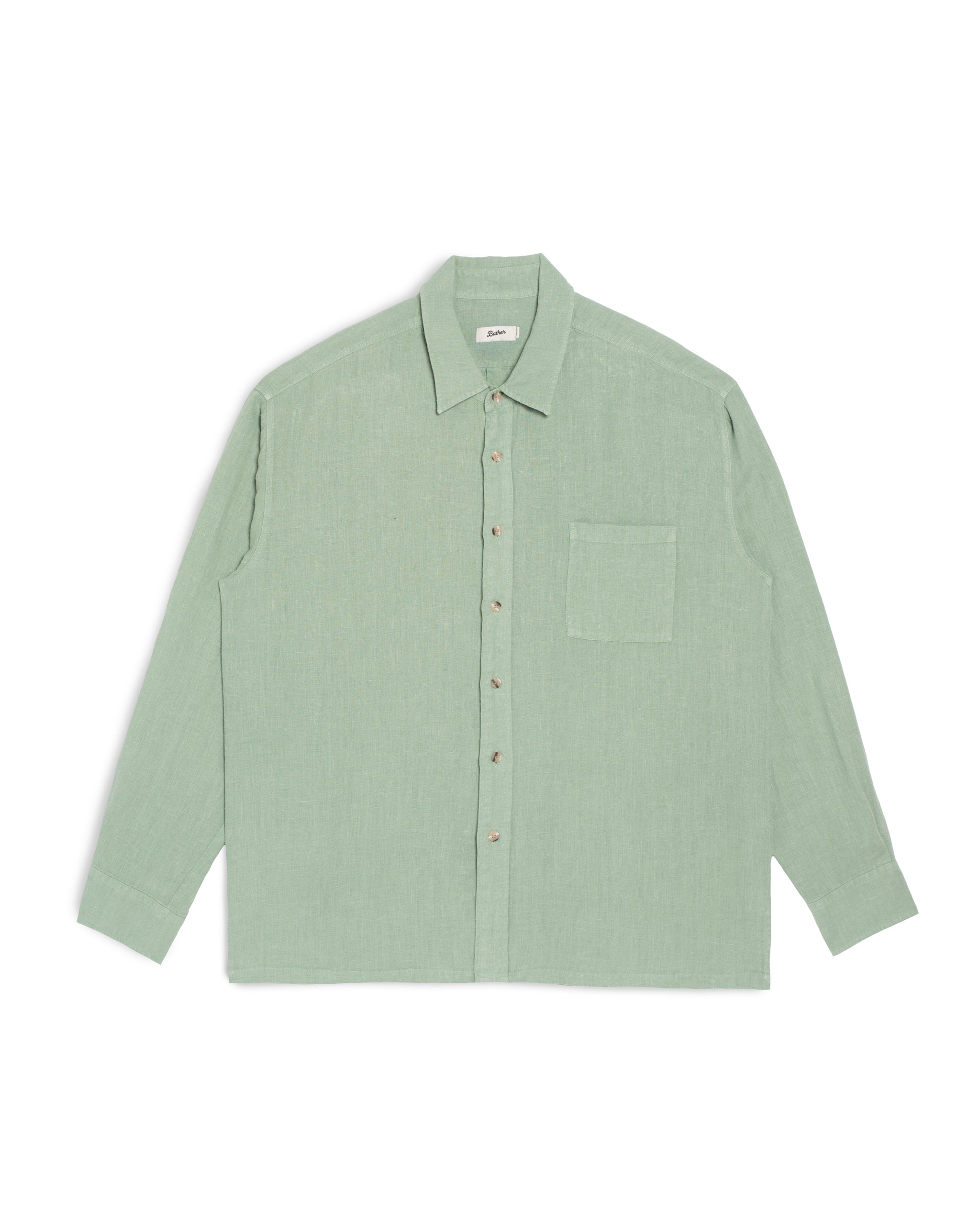 Sage Linen Leisure Shirt