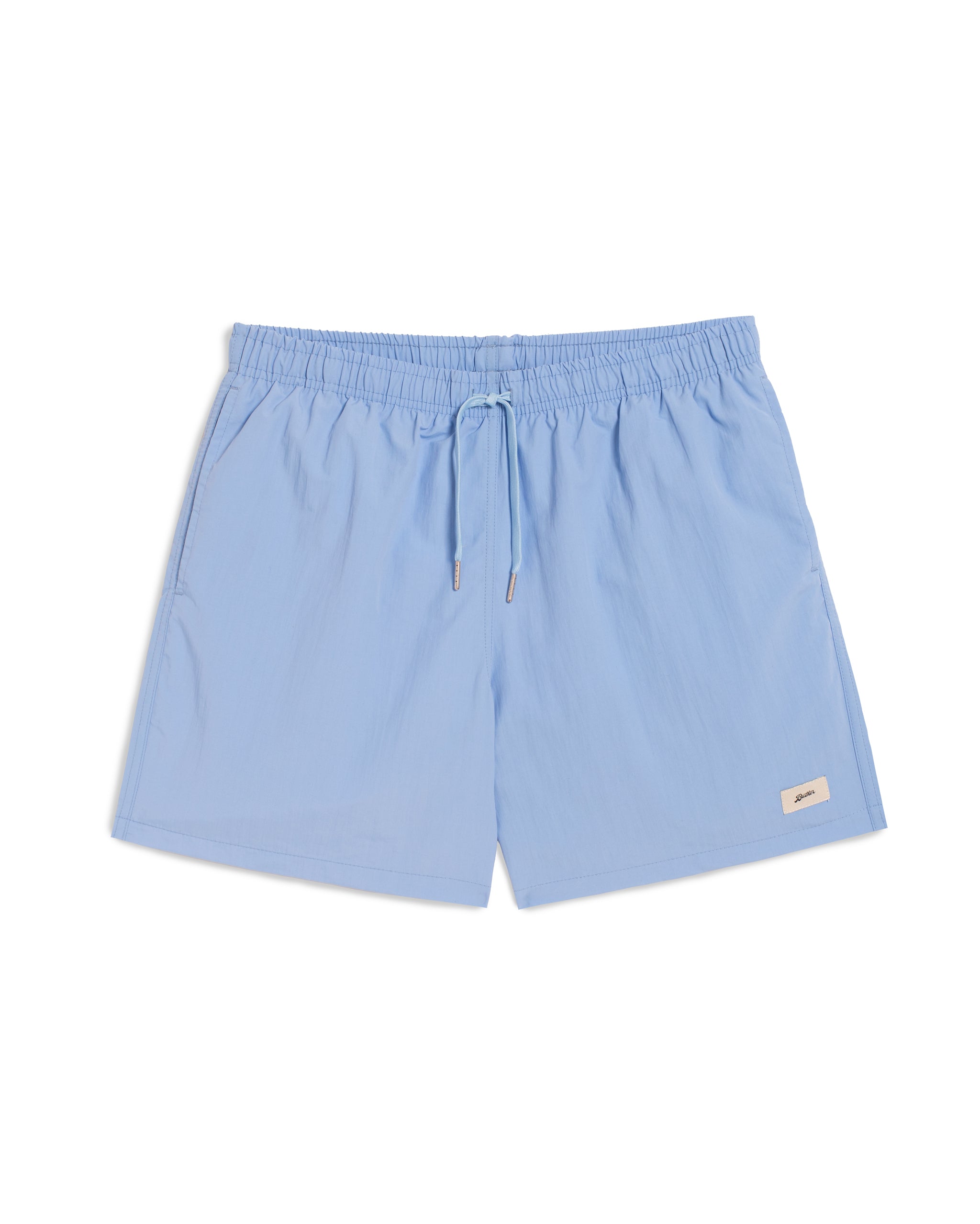 Short de bain uni pervenche