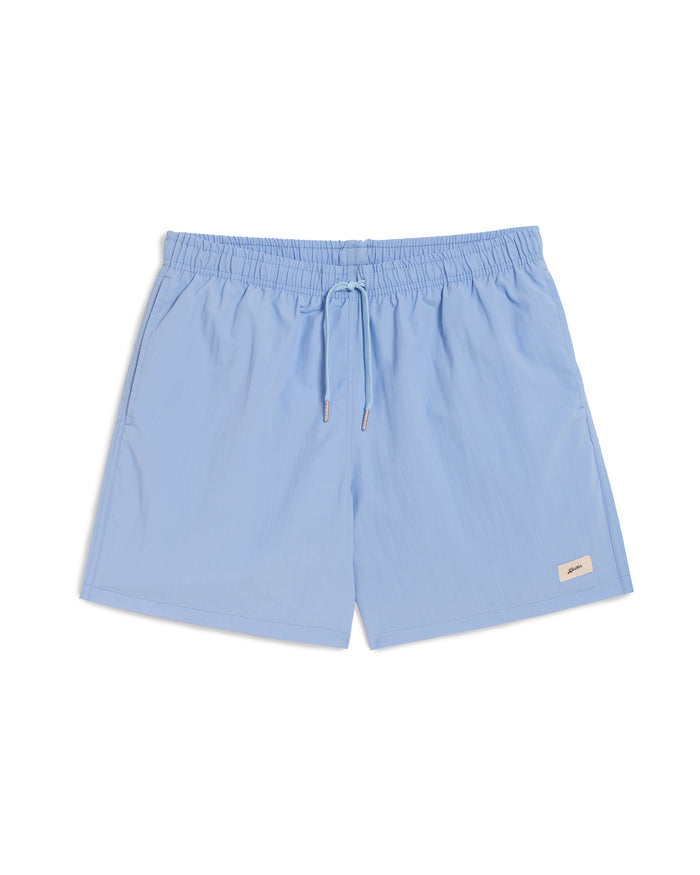Short de bain uni pervenche