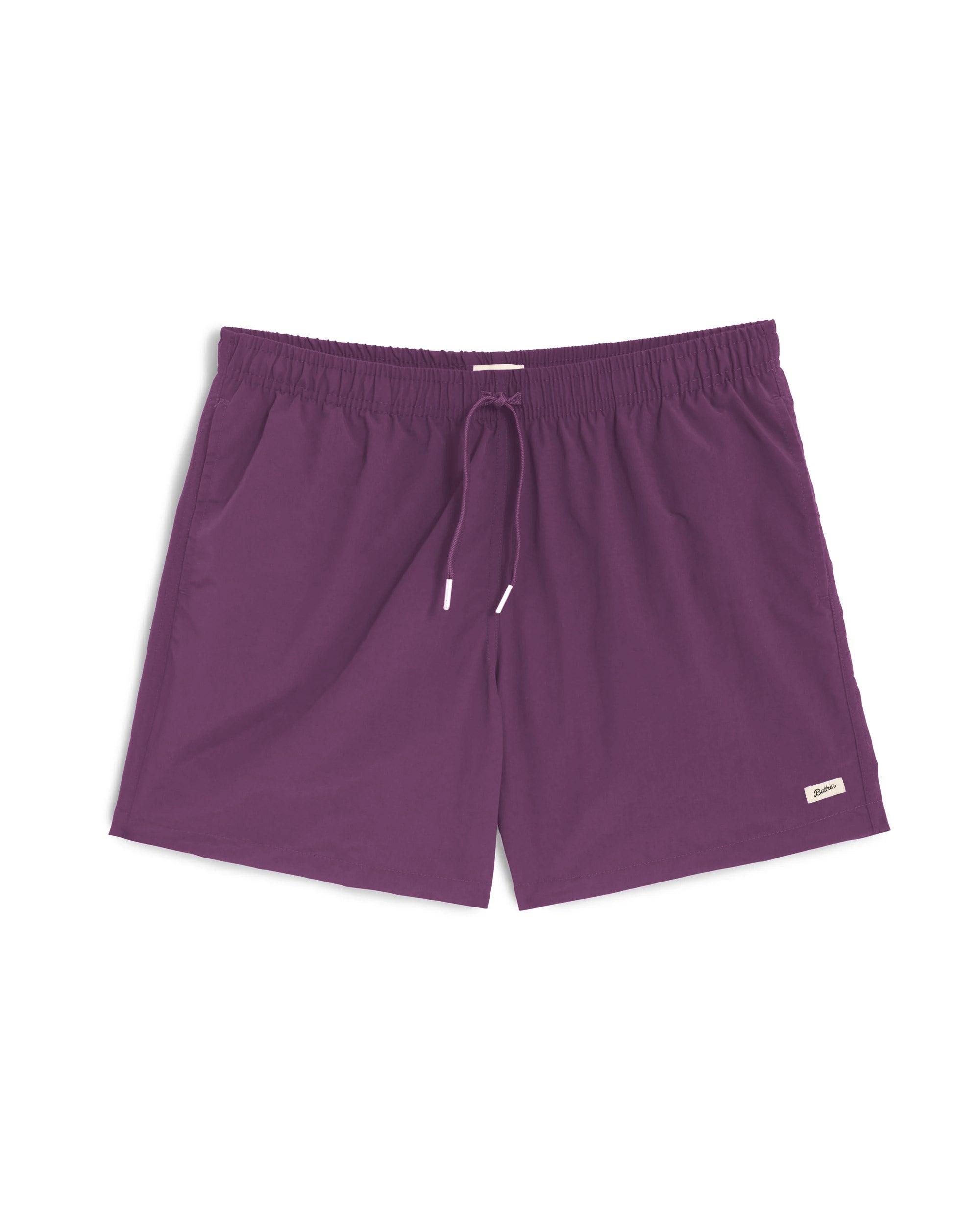 Solid Grape Swim Trunk