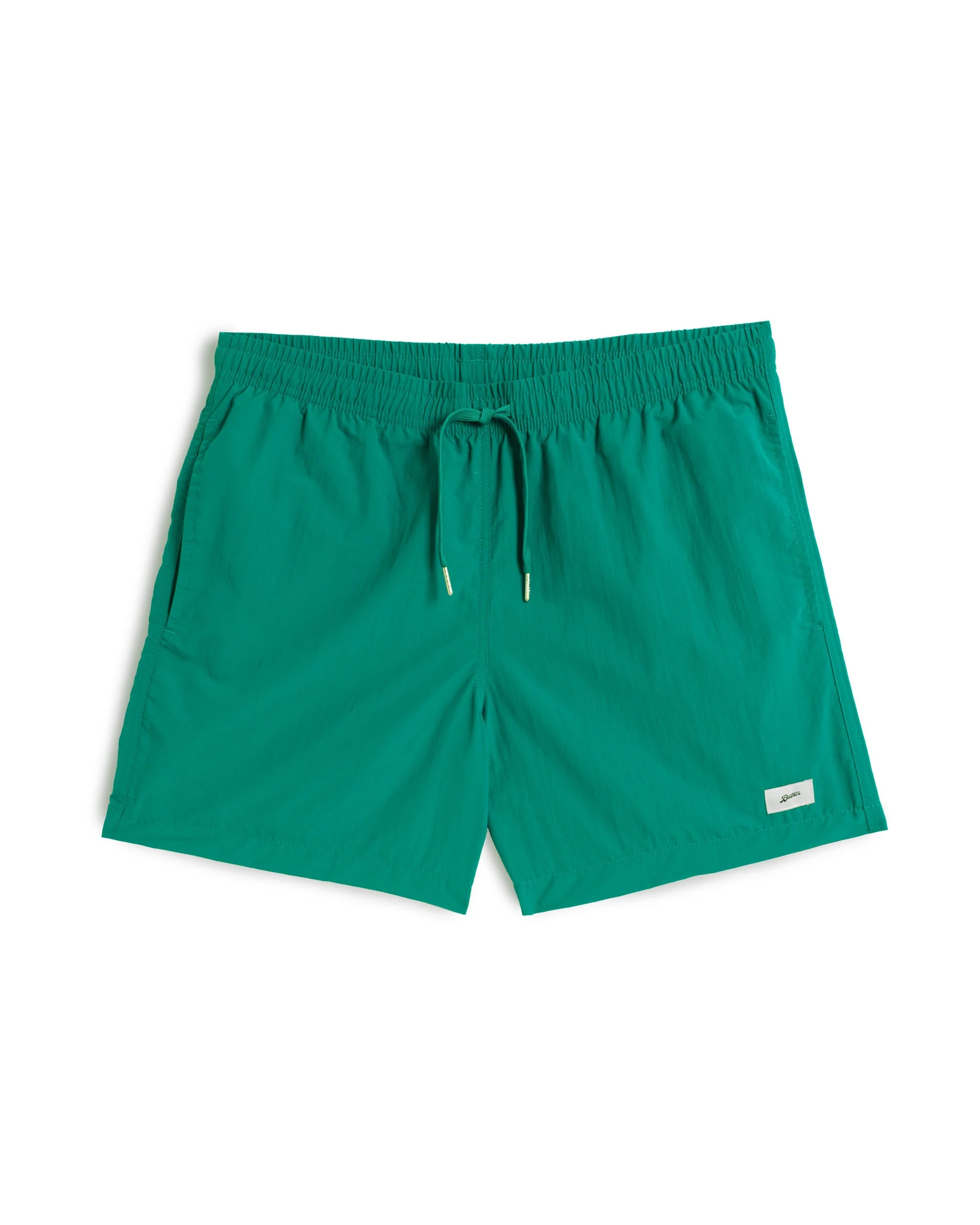 Solid Leaf Swim Trunk