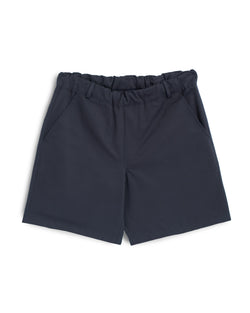 navy Bather leisure short with hidden waistband and belt loops 