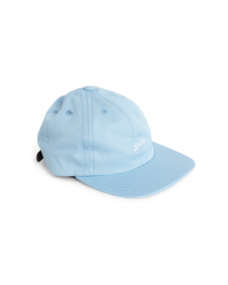 periwinkle Bather 6 panel hat with embroidered logo