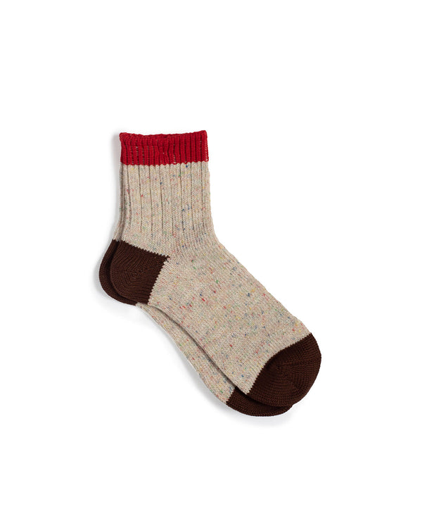 Red 4-Season Hemp Sock